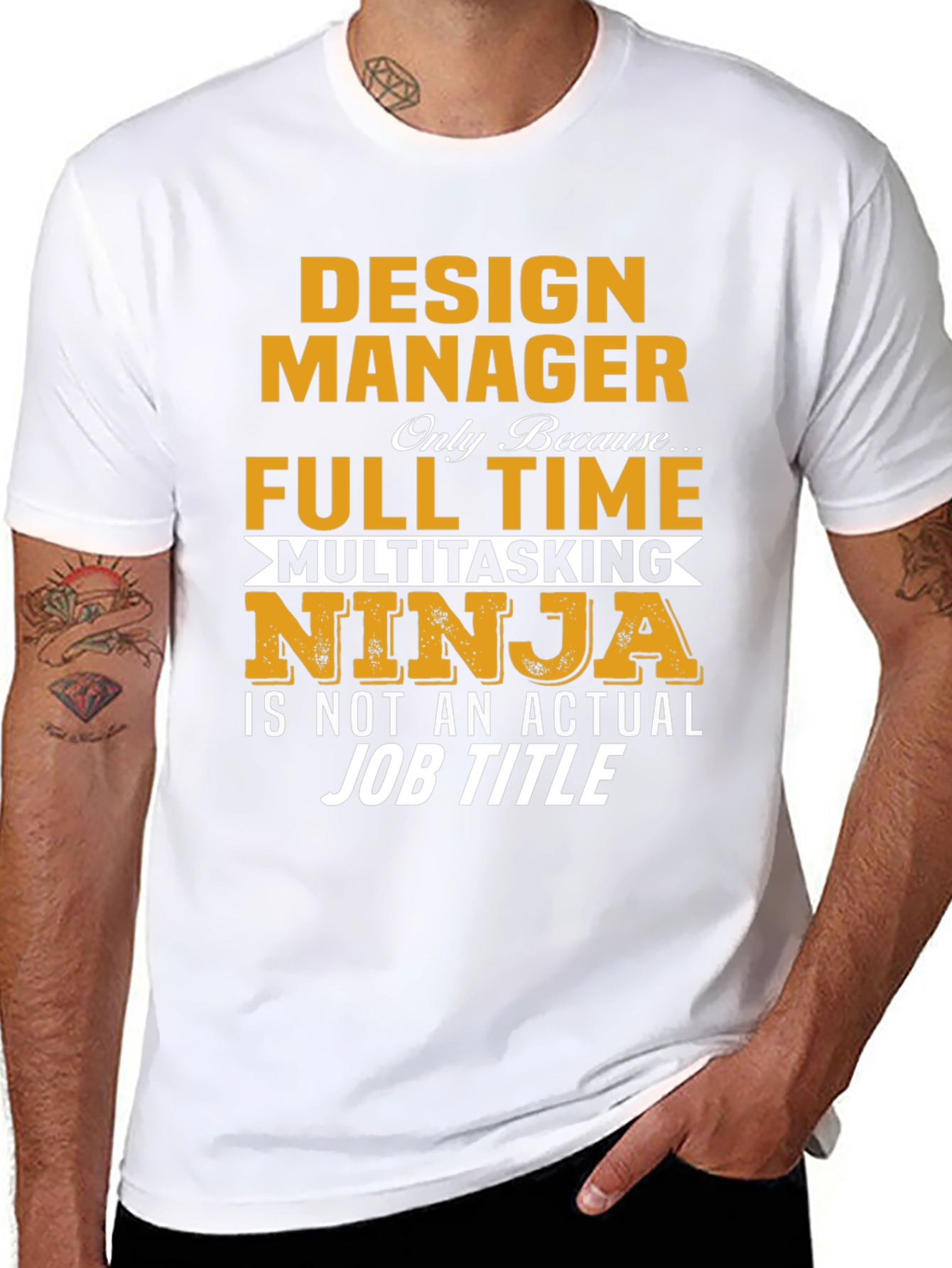 Design Manager Multitasking Ninja T-Shirt