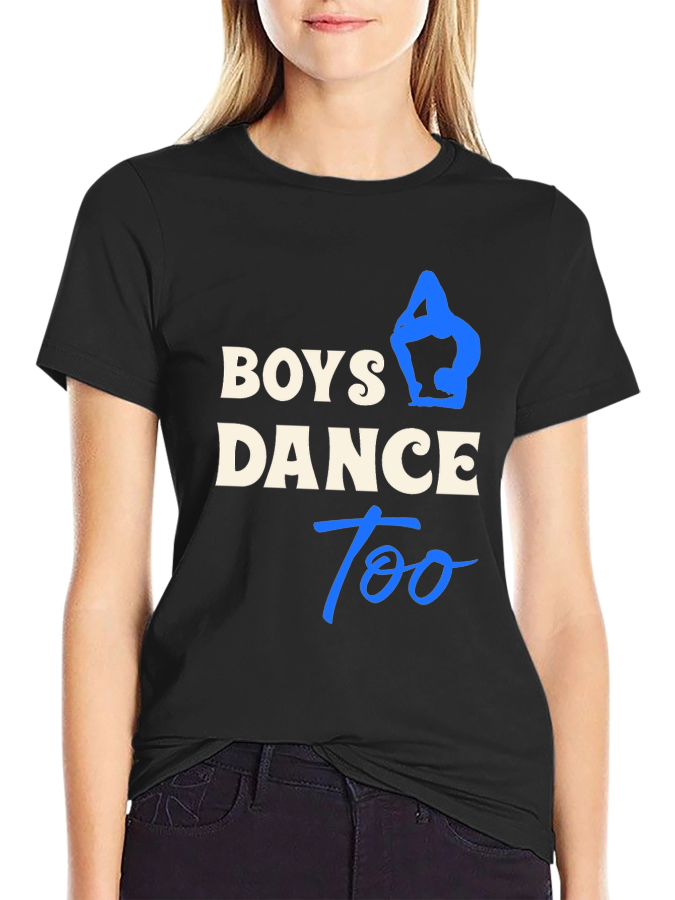 Boys Dance Too Black T-Shirt