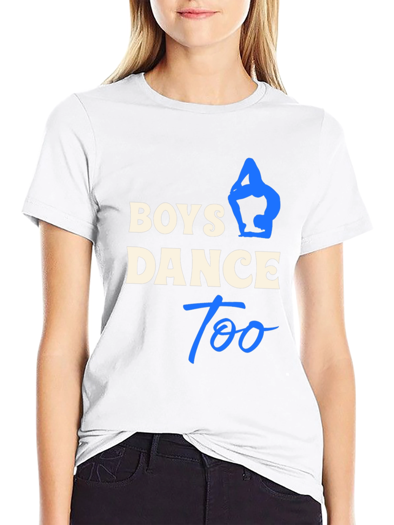 Boys Dance Too Black T-Shirt
