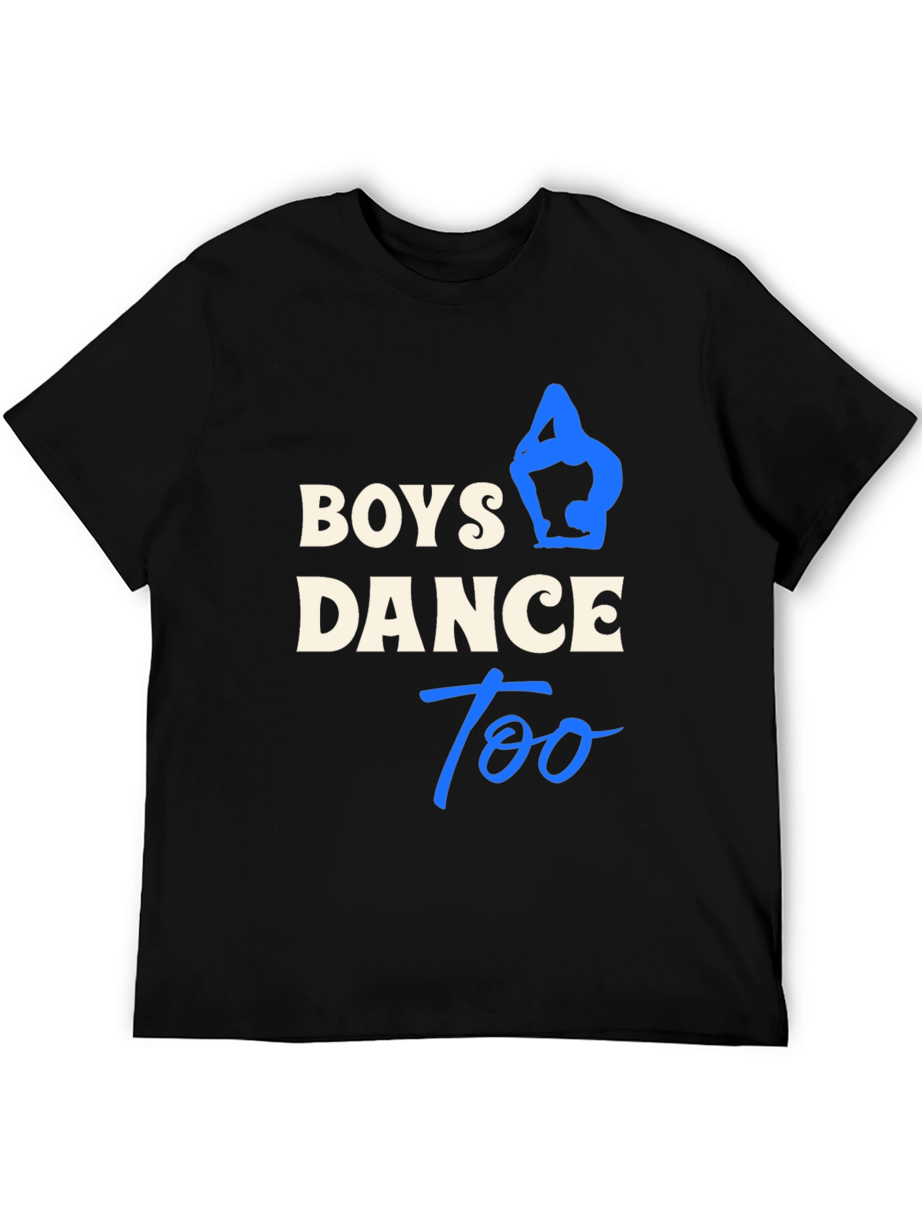 Boys Dance Too Black T-Shirt