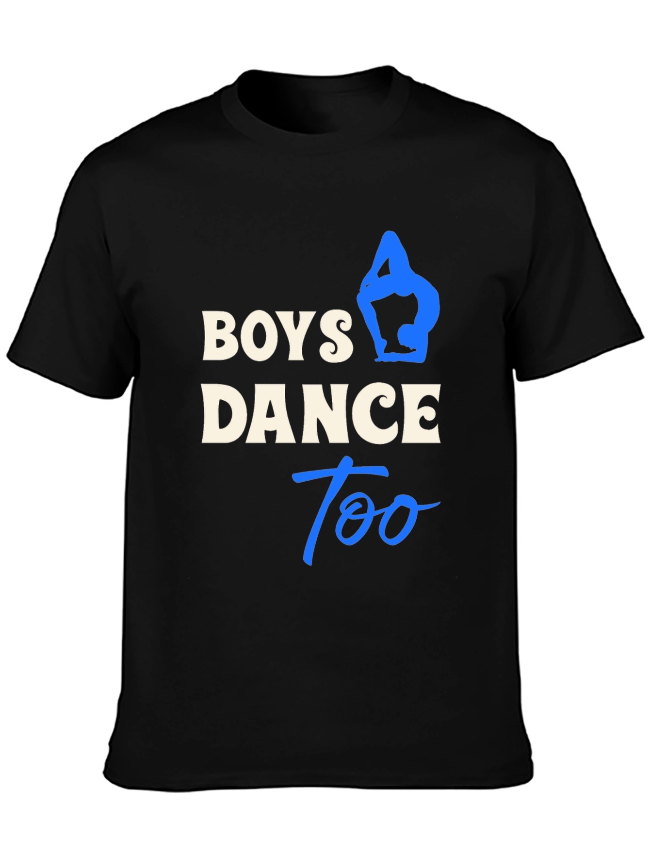 Boys Dance Too Black T-Shirt