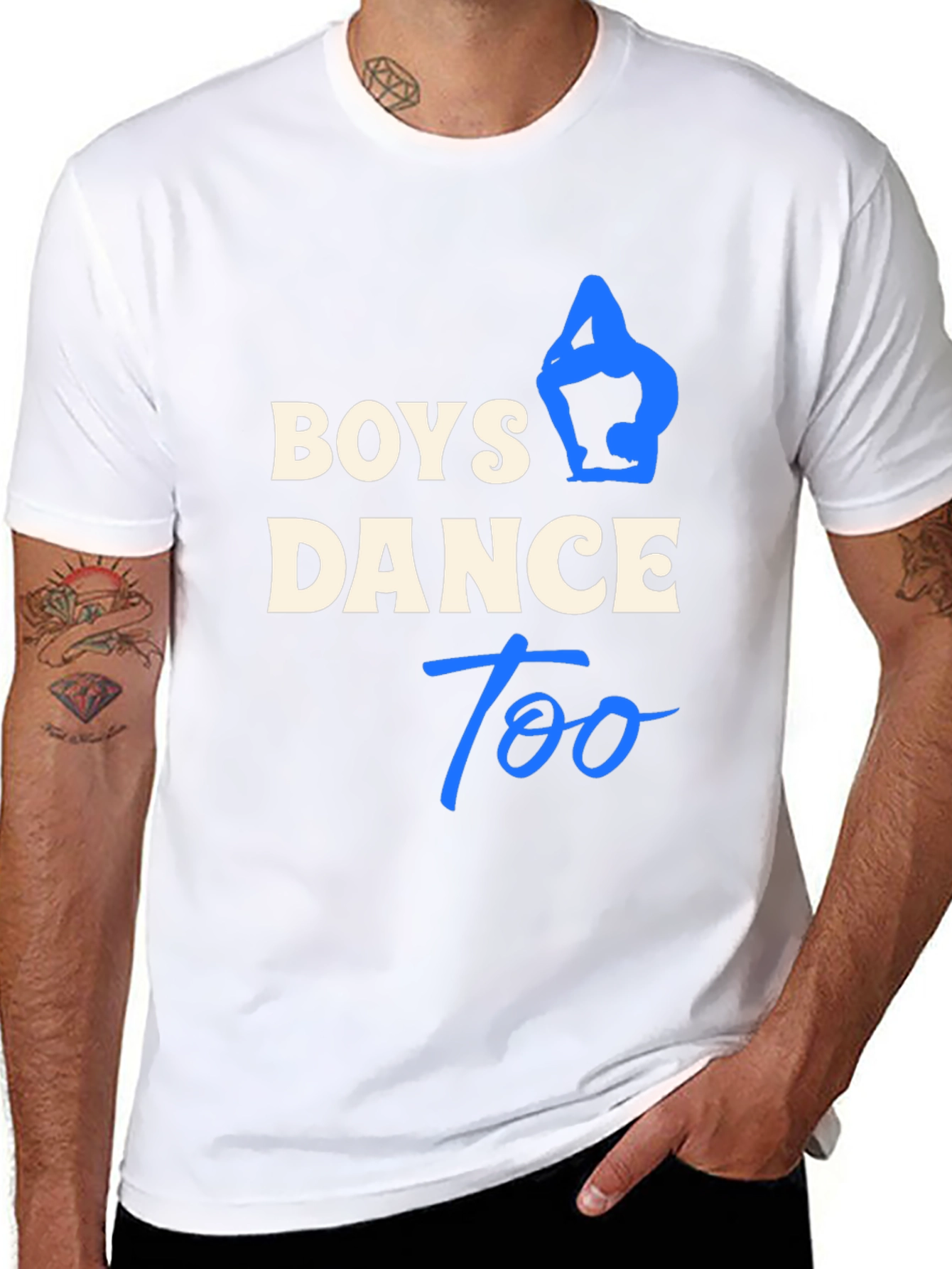 Boys Dance Too Black T-Shirt