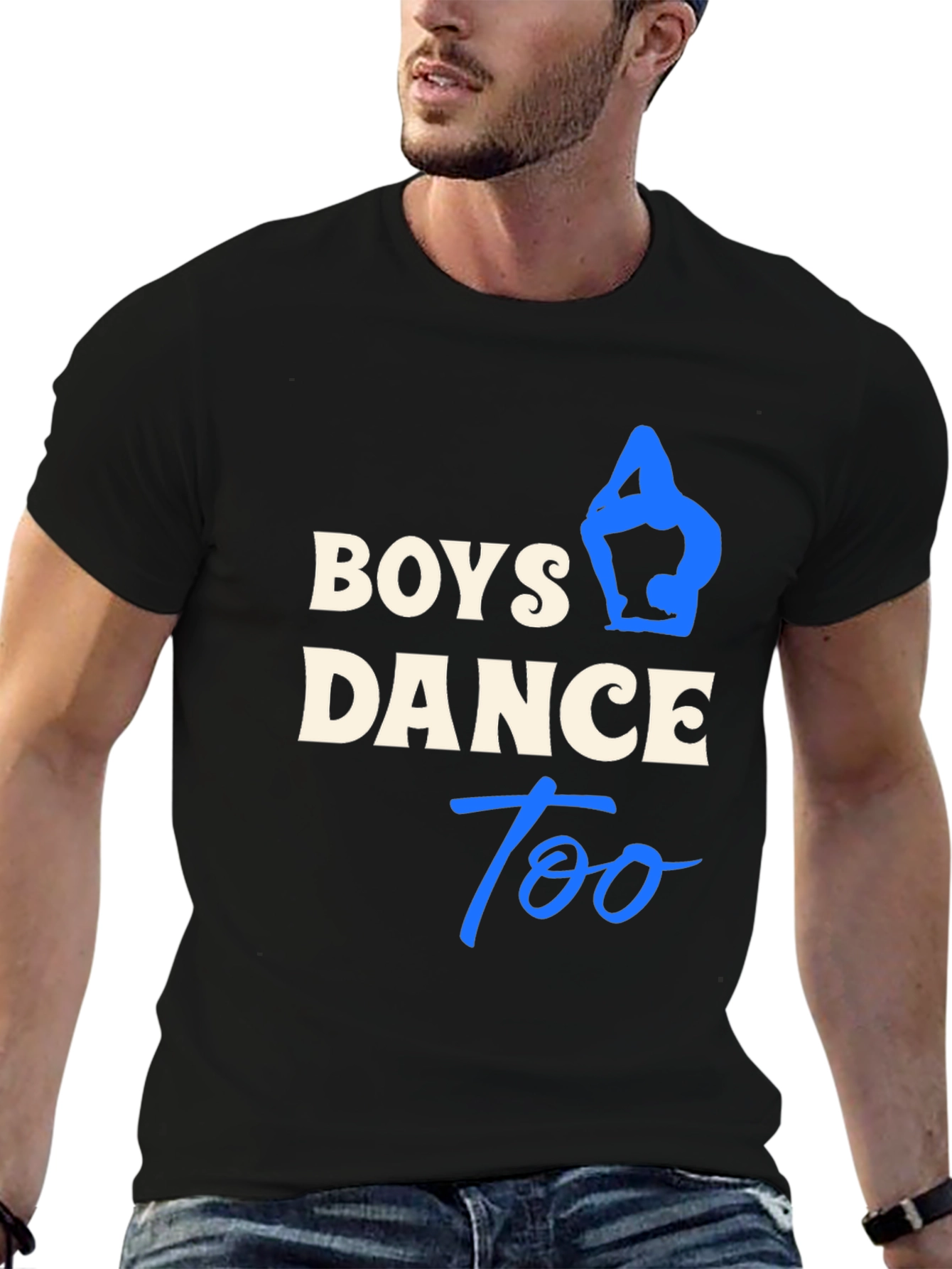Boys Dance Too Black T-Shirt