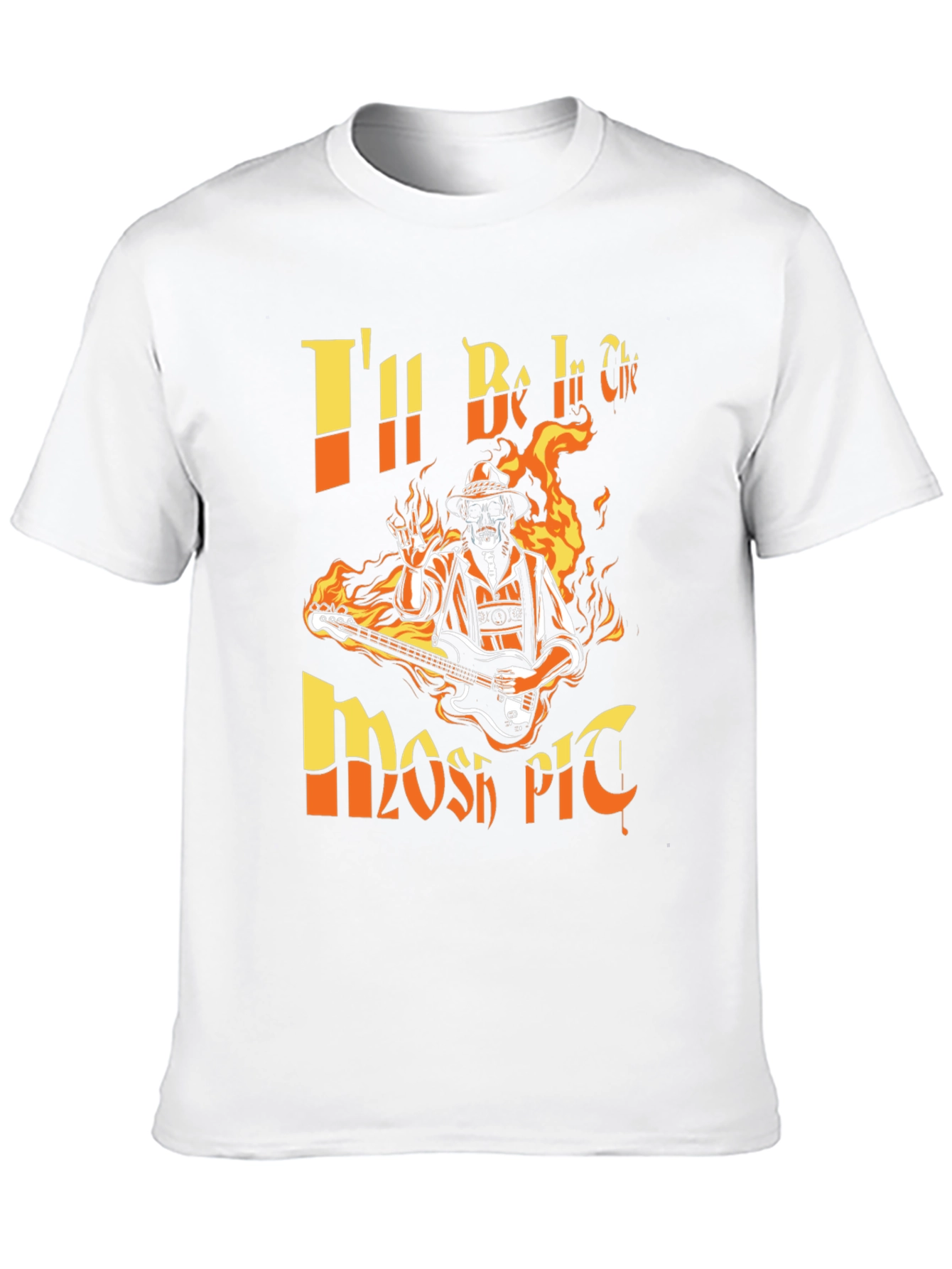 Rock On! Skeleton Guitarist Graphic Tee
