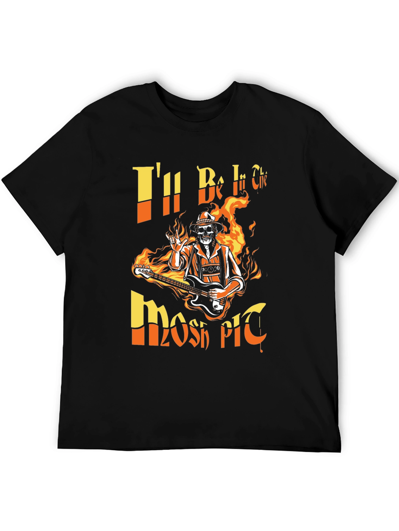 Rock On! Skeleton Guitarist Graphic Tee