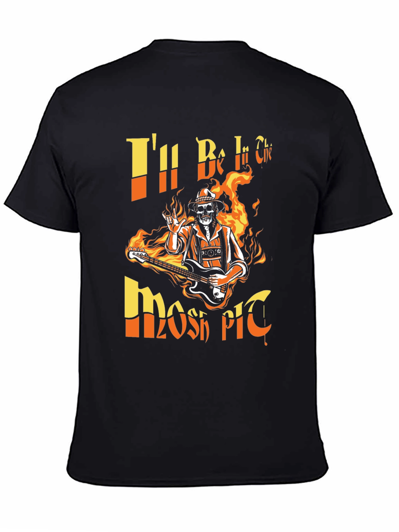 Rock On! Skeleton Guitarist Graphic Tee