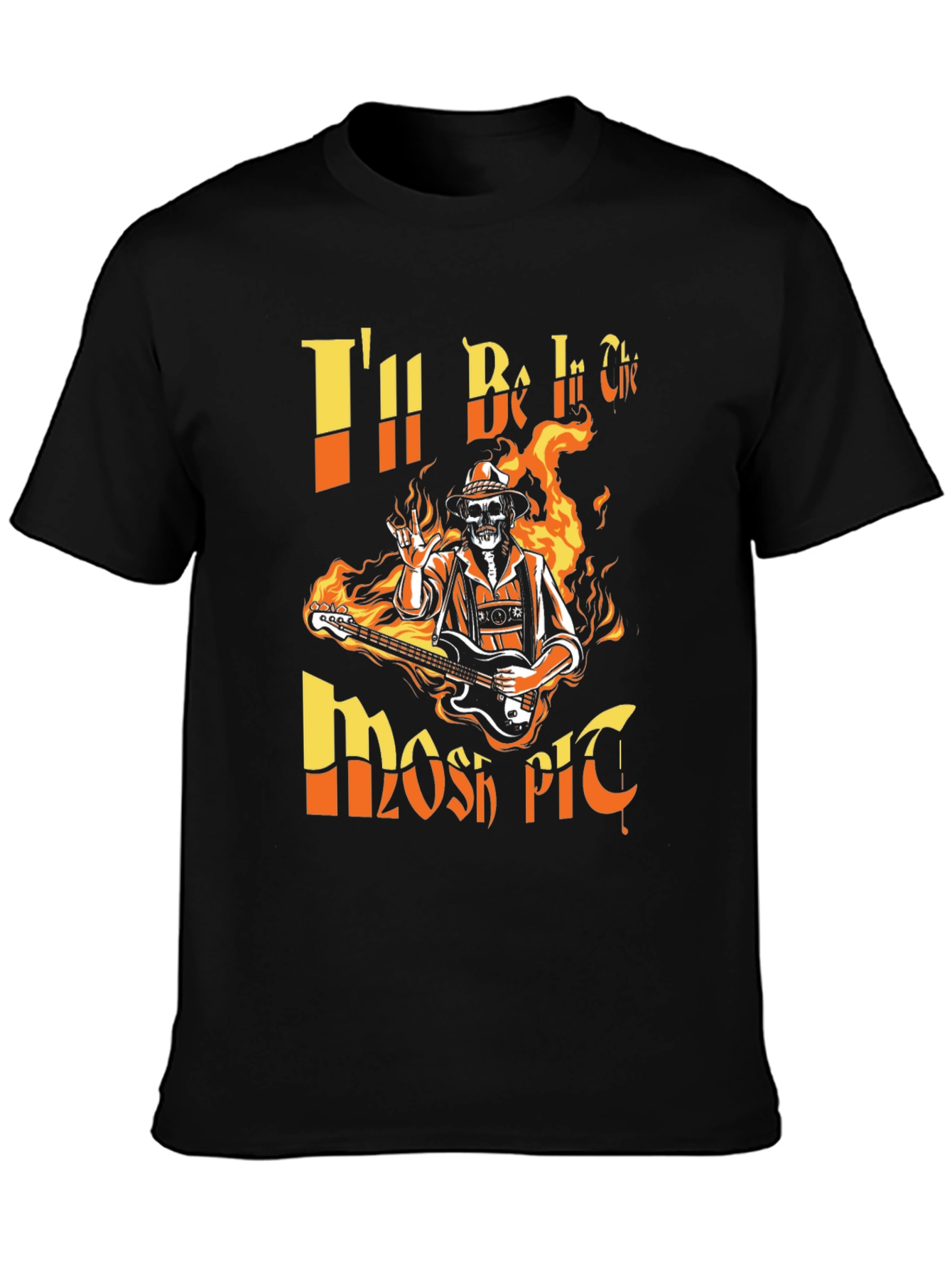 Rock On! Skeleton Guitarist Graphic Tee