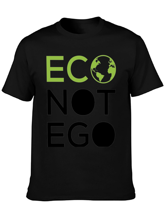 Eco Not Ego Graphic Tee - Black
