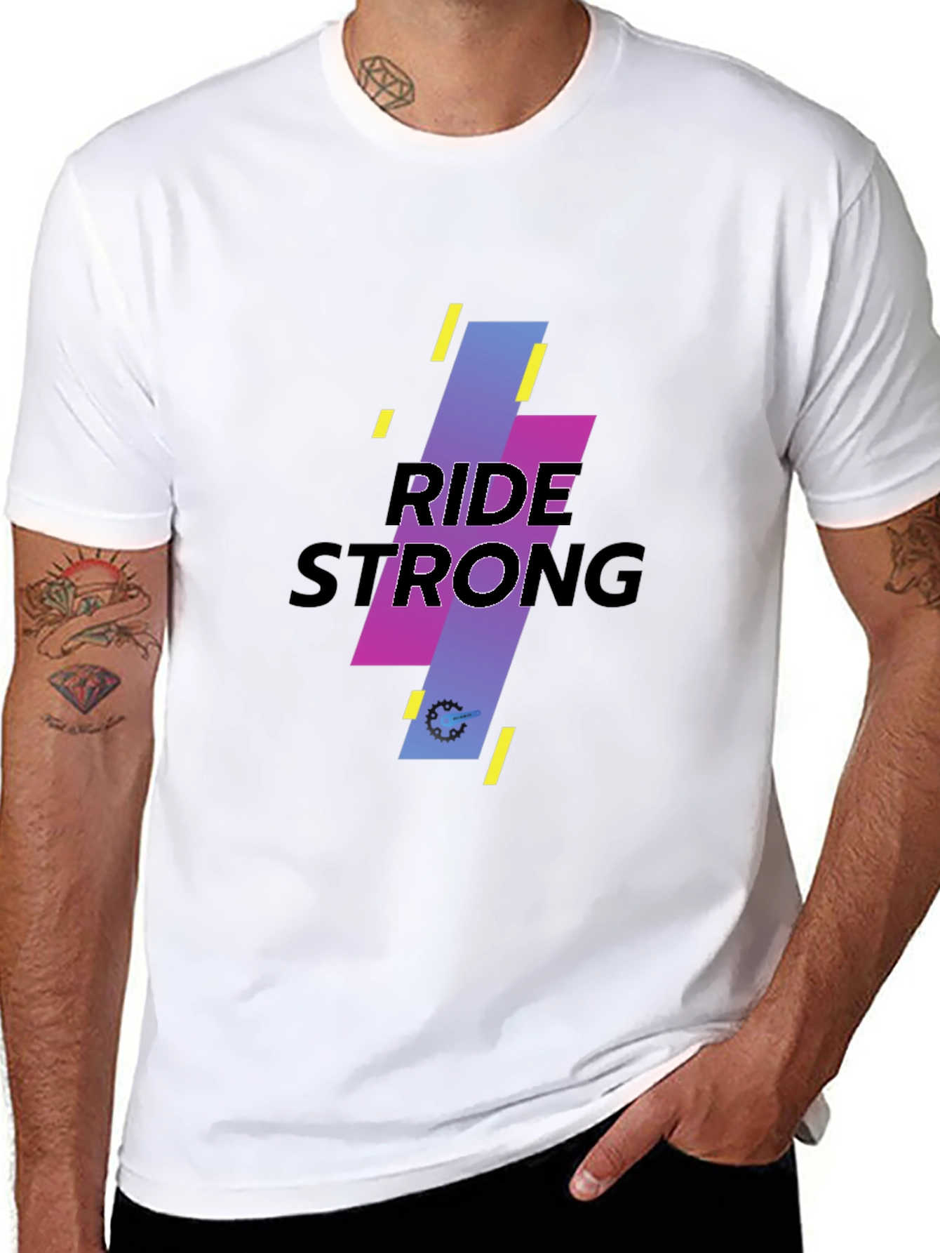 Ride Strong Black Graphic Tee