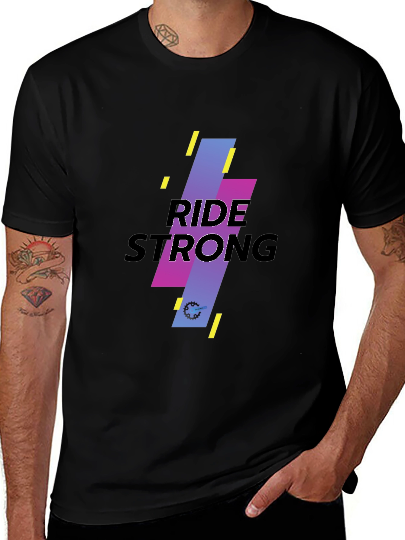 Ride Strong Black Graphic Tee