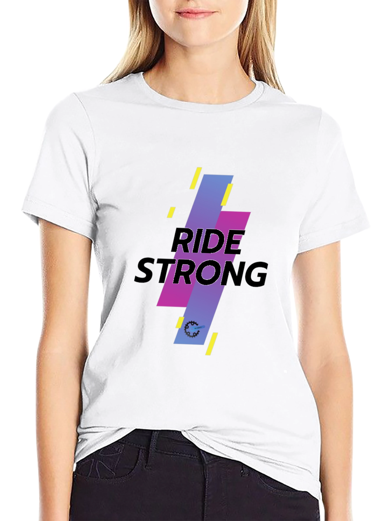 Ride Strong Black Graphic Tee