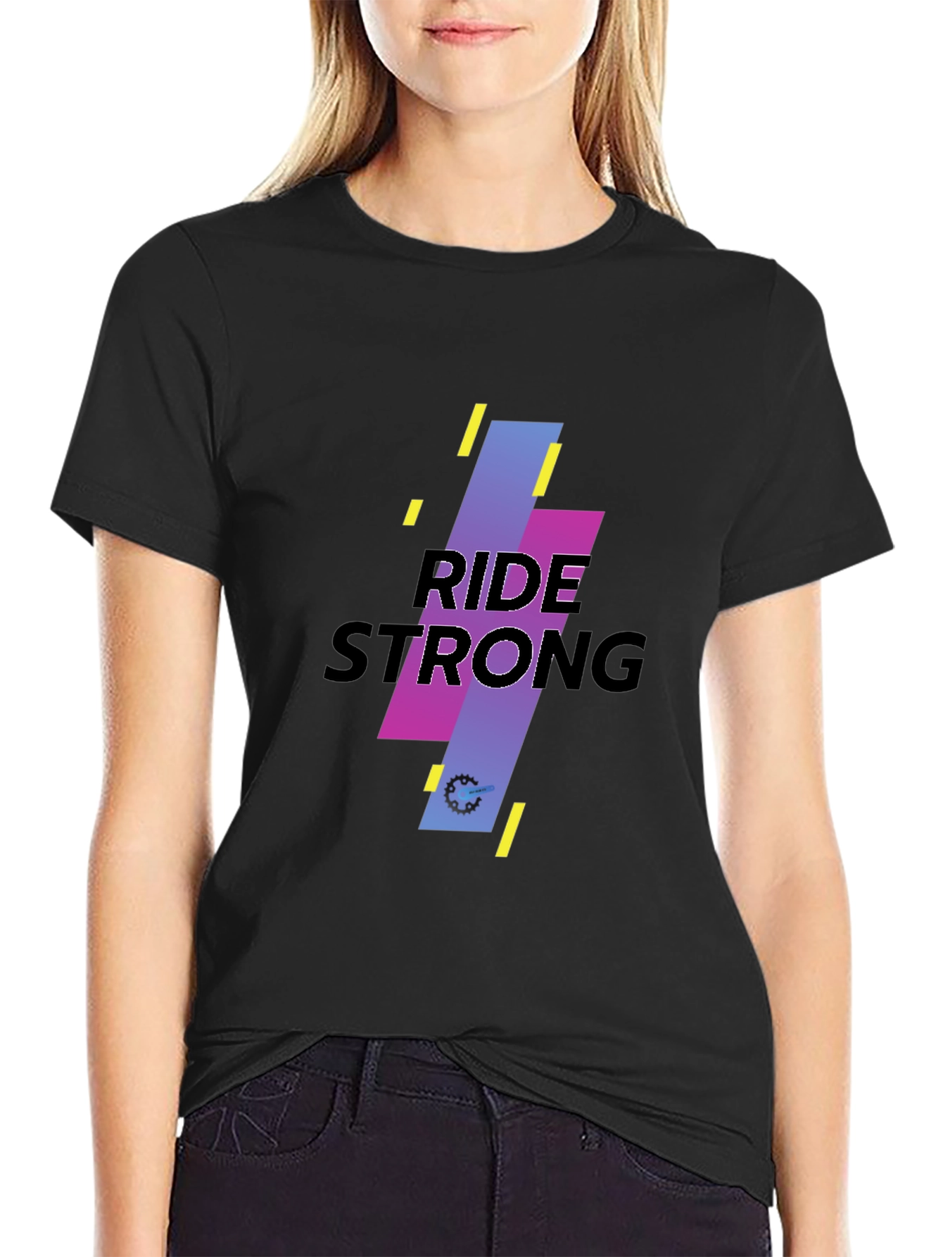 Ride Strong Black Graphic Tee