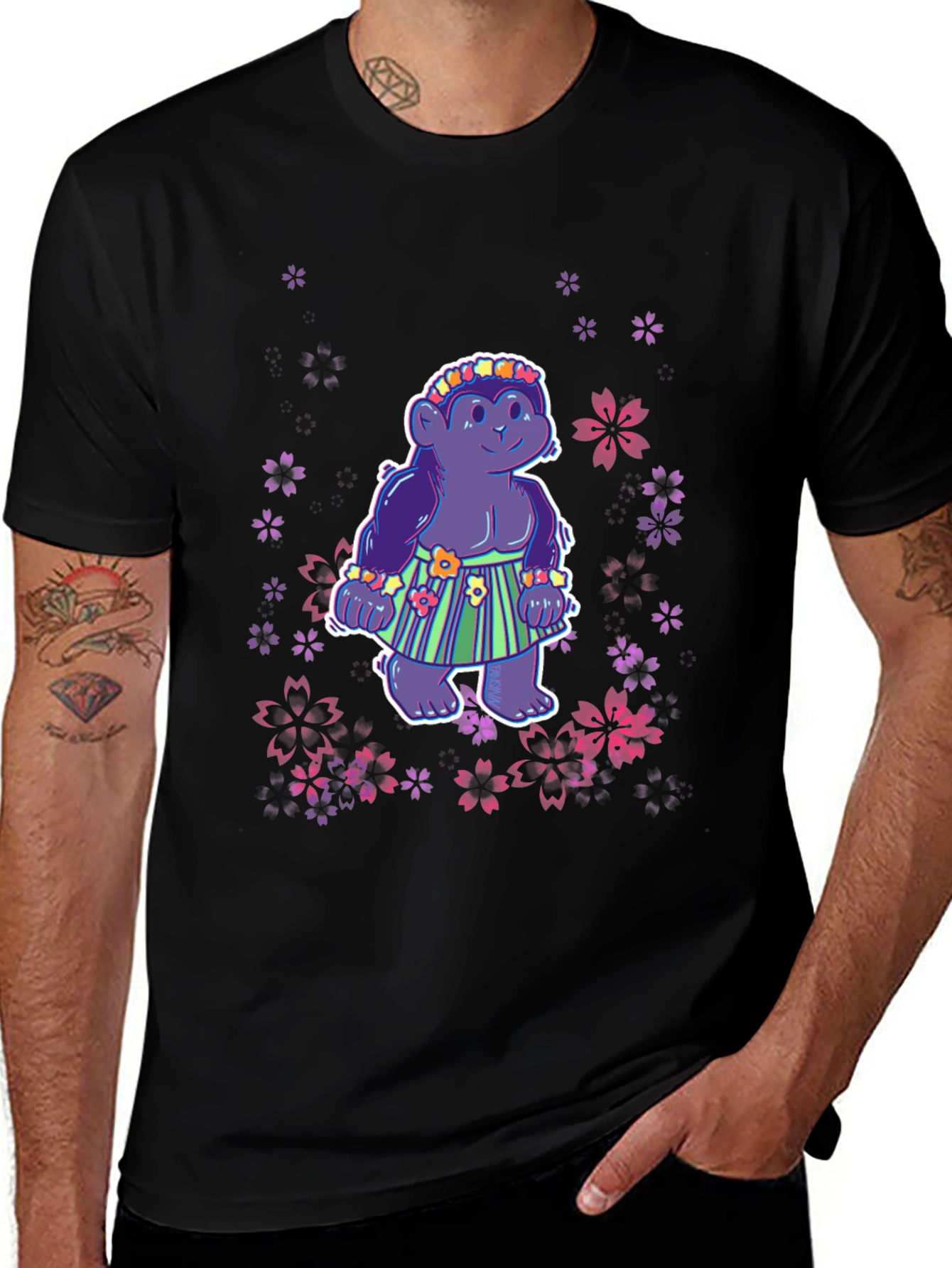 Troll Hula Dancer Graphic Tee