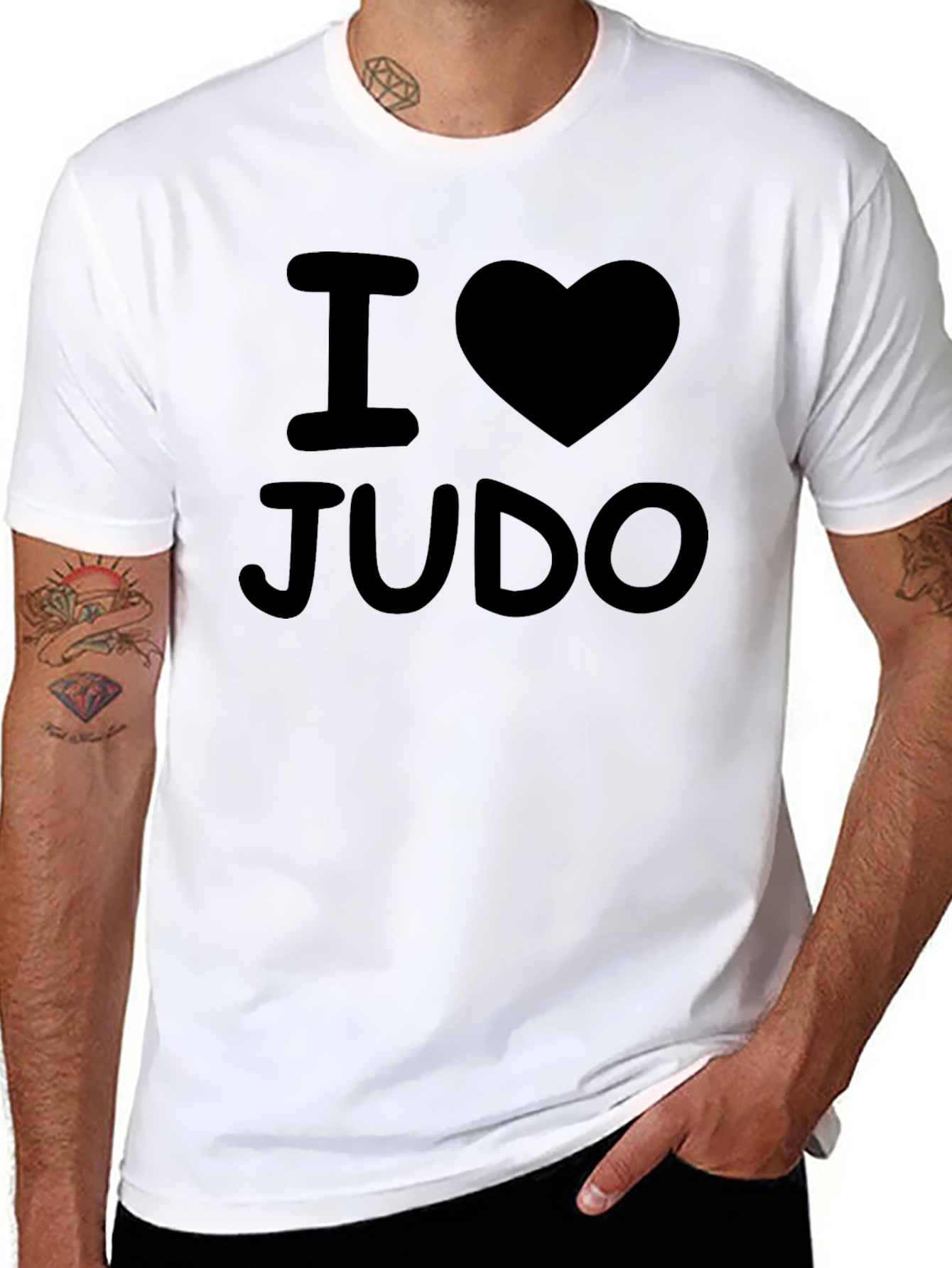 I Heart Judo T-Shirt - Black