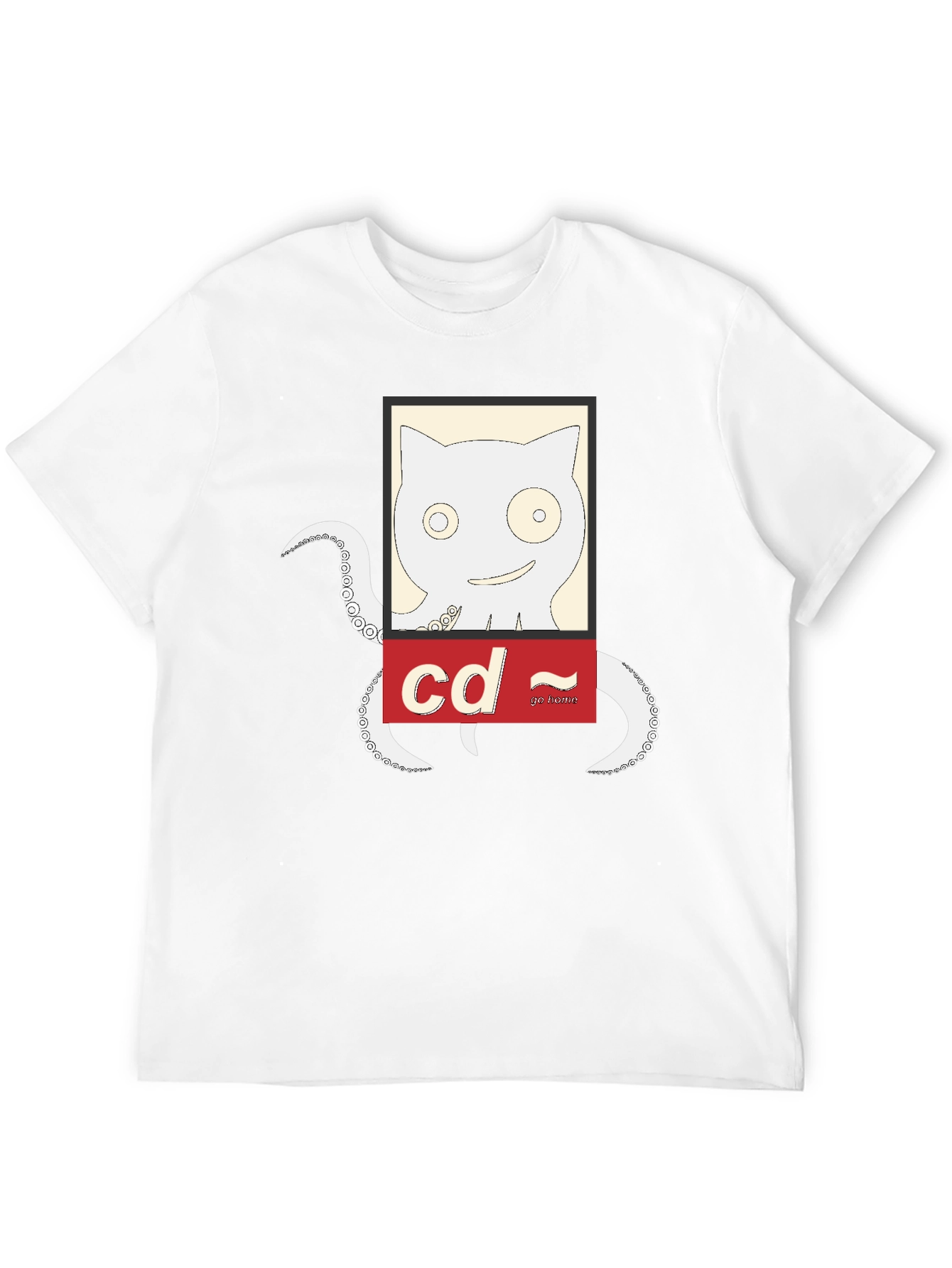 Cat-Octopus Linux Command T-Shirt