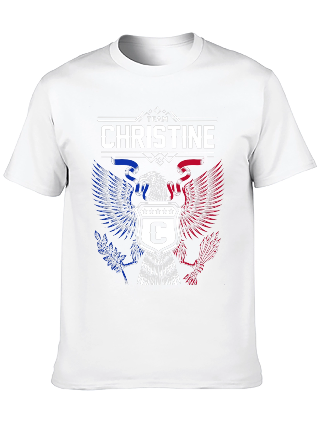 Team Christine Eagle Graphic Tee - Patriotic Design