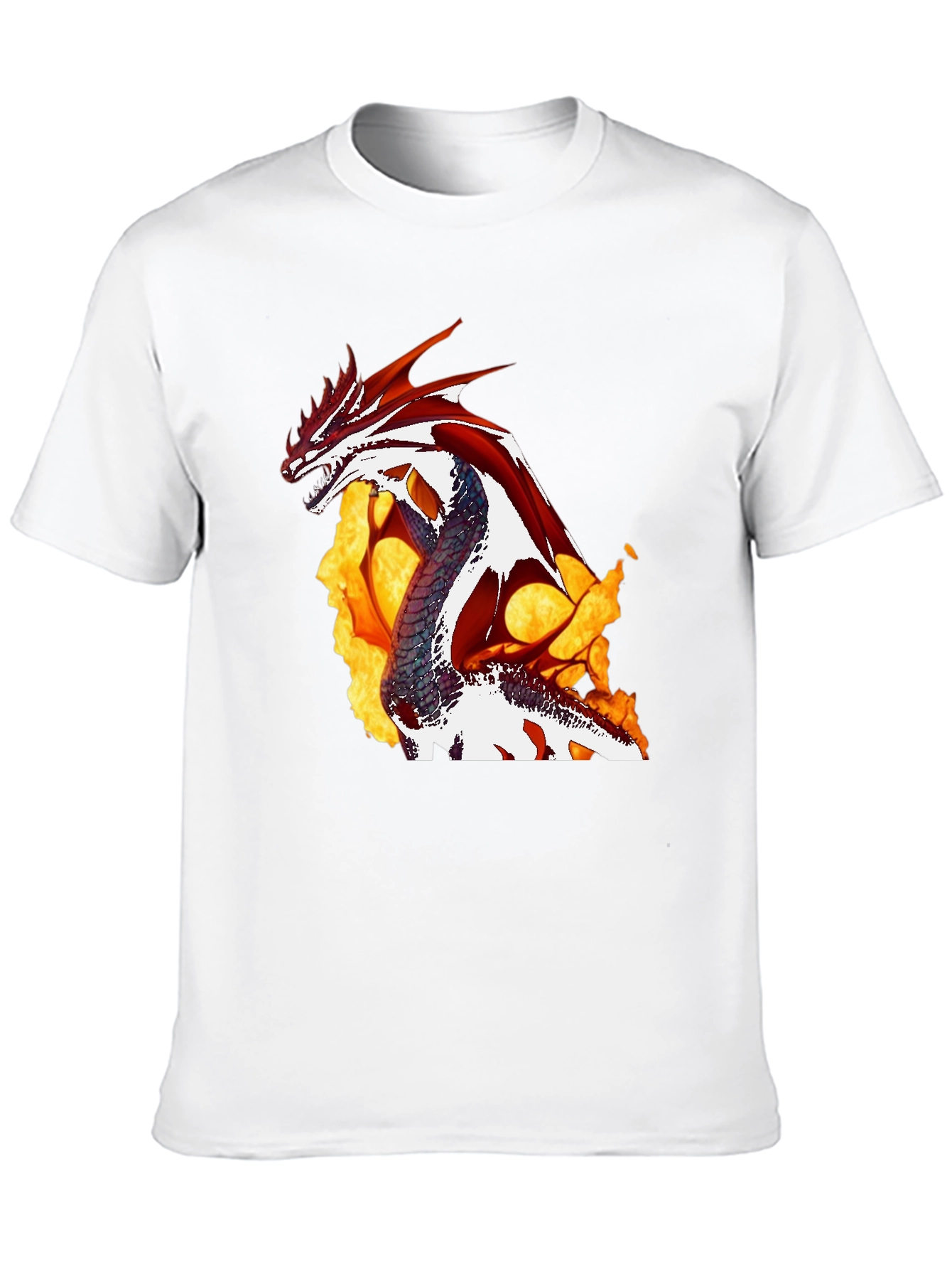 Fiery Dragon Graphic Tee - Unleash the Myth!