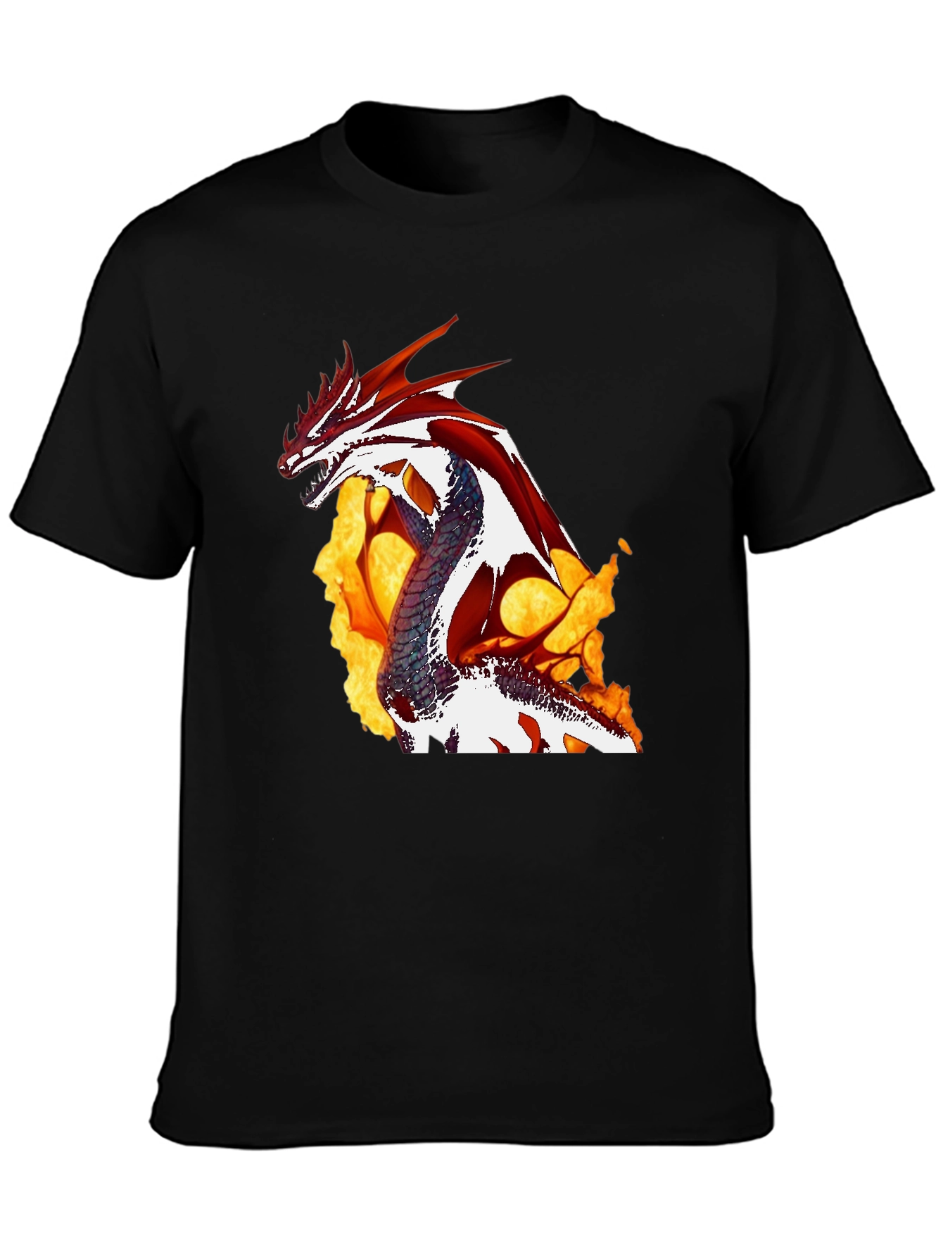 Fiery Dragon Graphic Tee - Unleash the Myth!