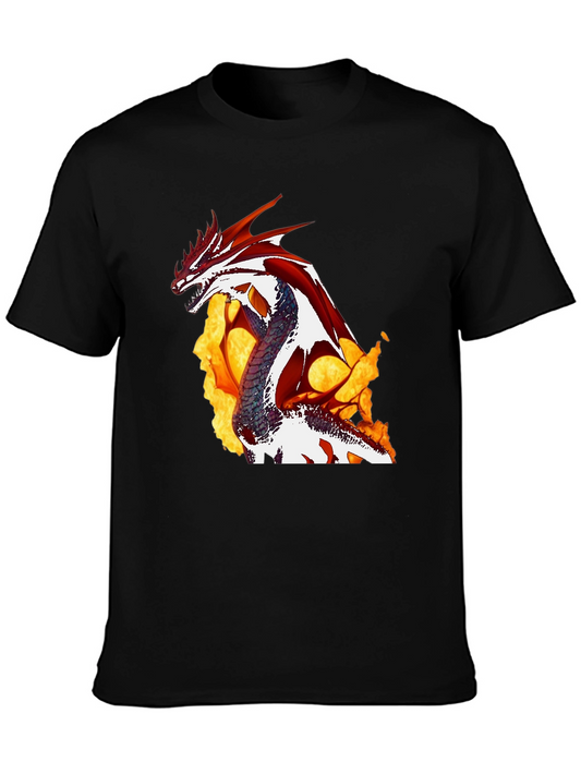 Fiery Dragon Graphic Tee - Unleash the Myth!