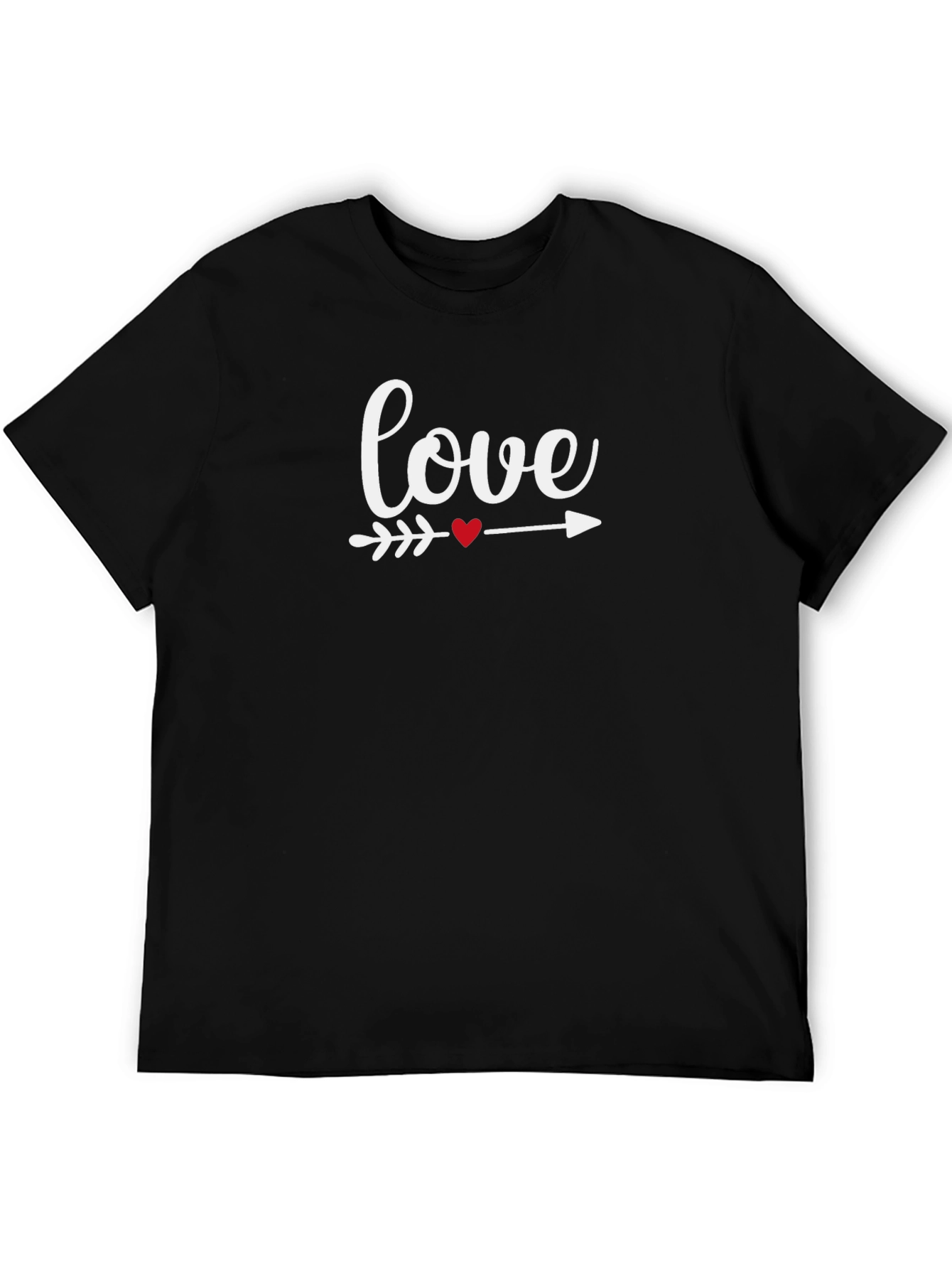 Love Arrow Graphic T-Shirt - Black