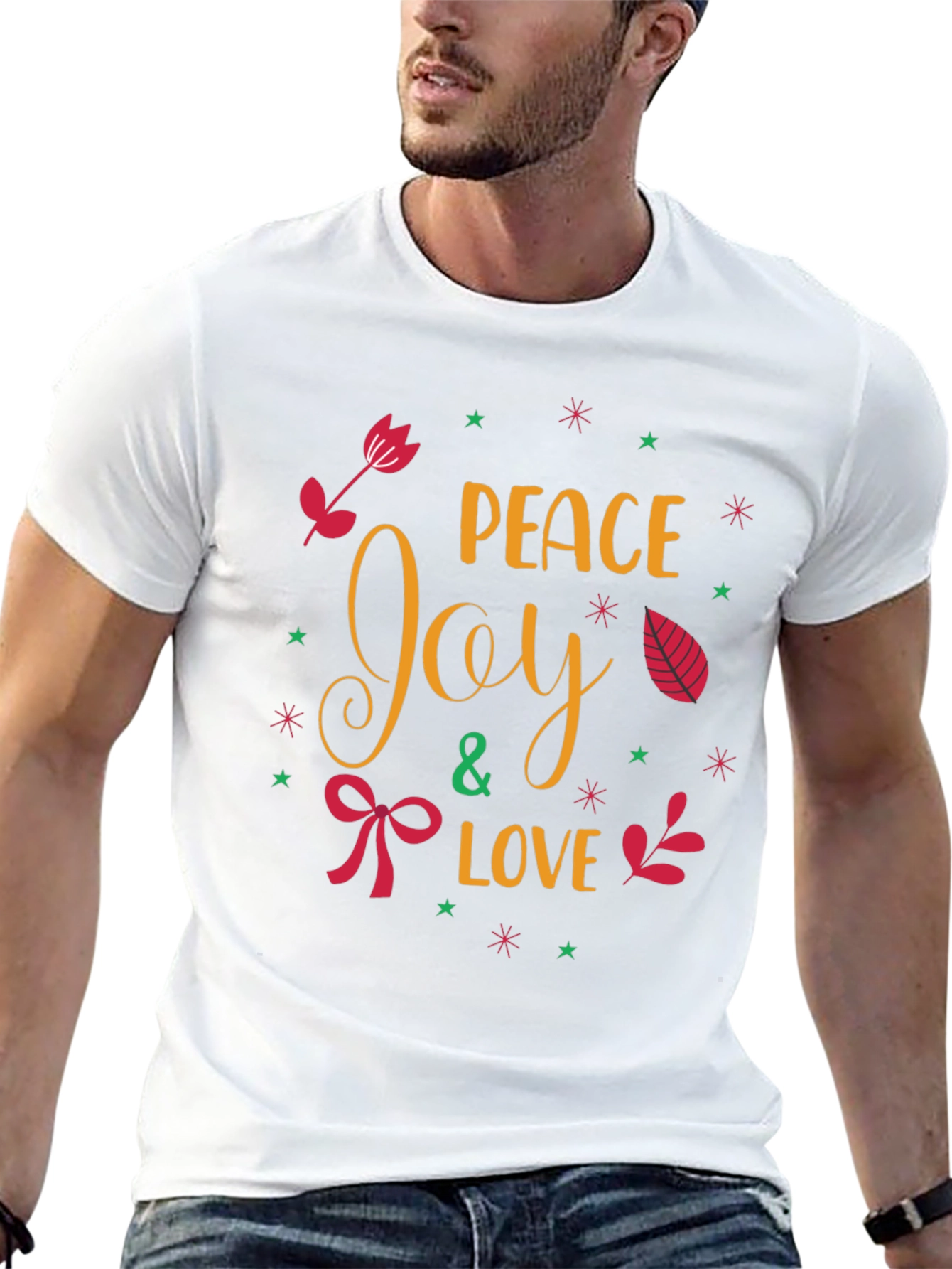 Peace Joy & Love Holiday T-Shirt