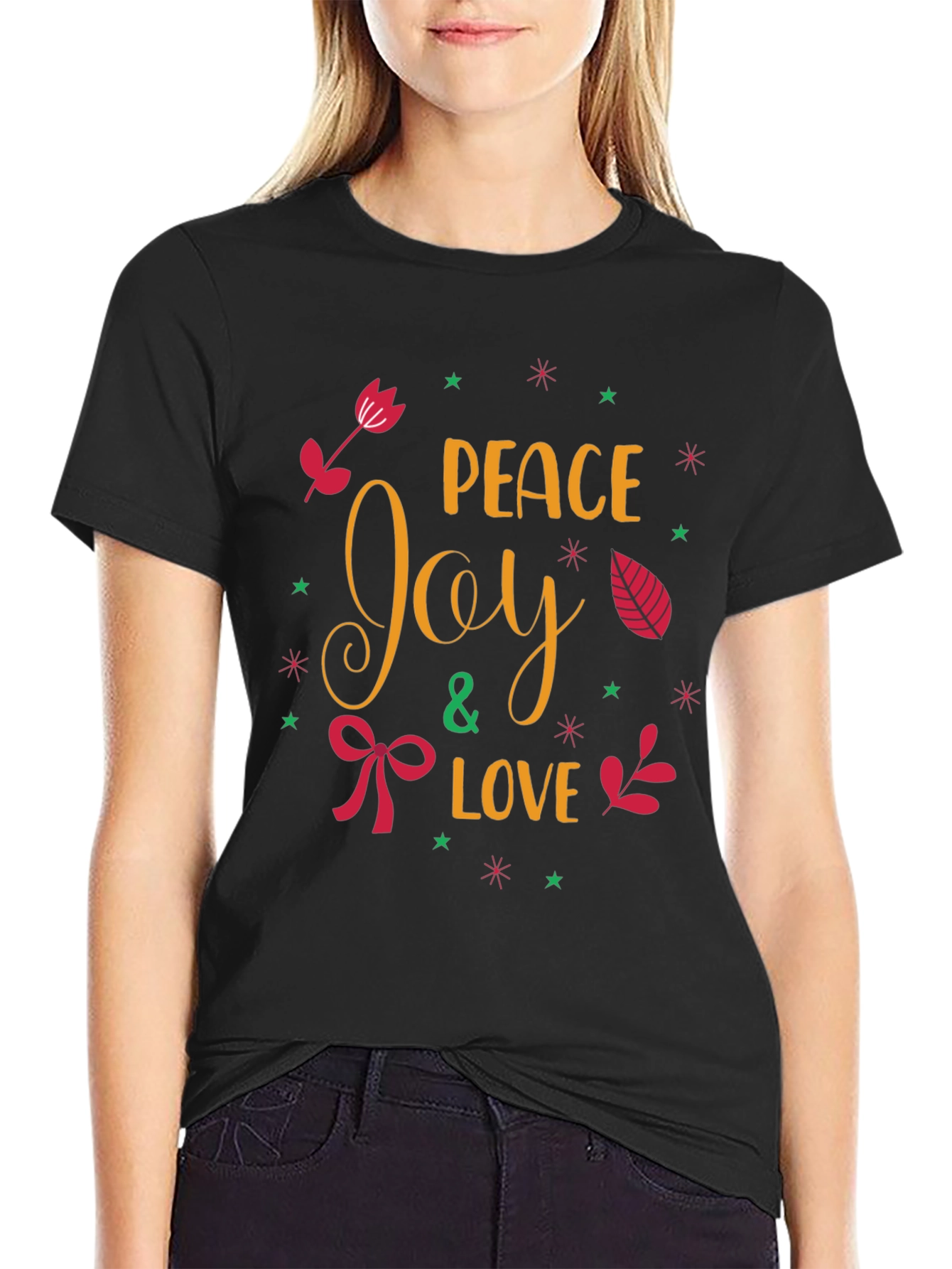 Peace Joy & Love Holiday T-Shirt