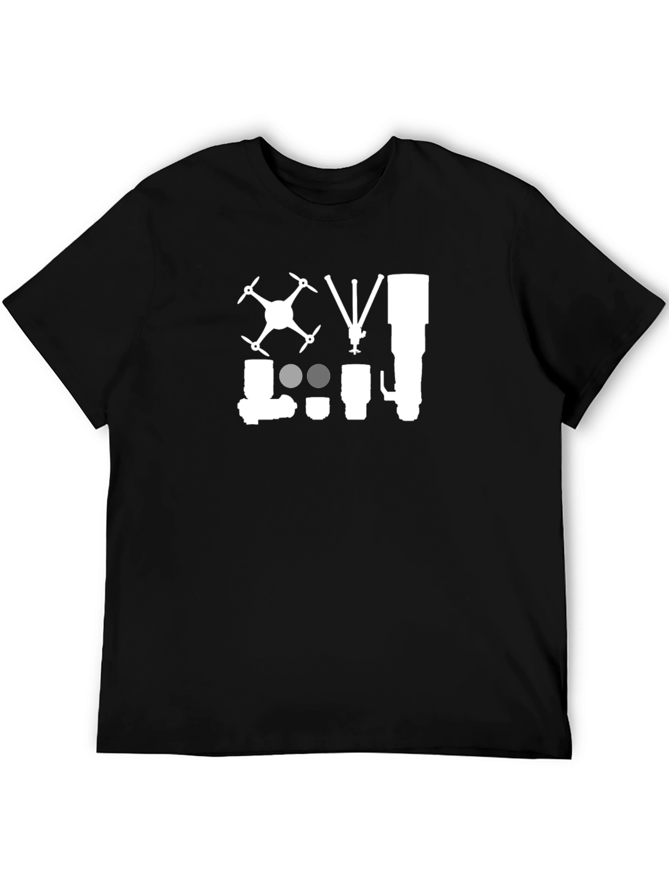 Photography Equipment Black T-Shirt