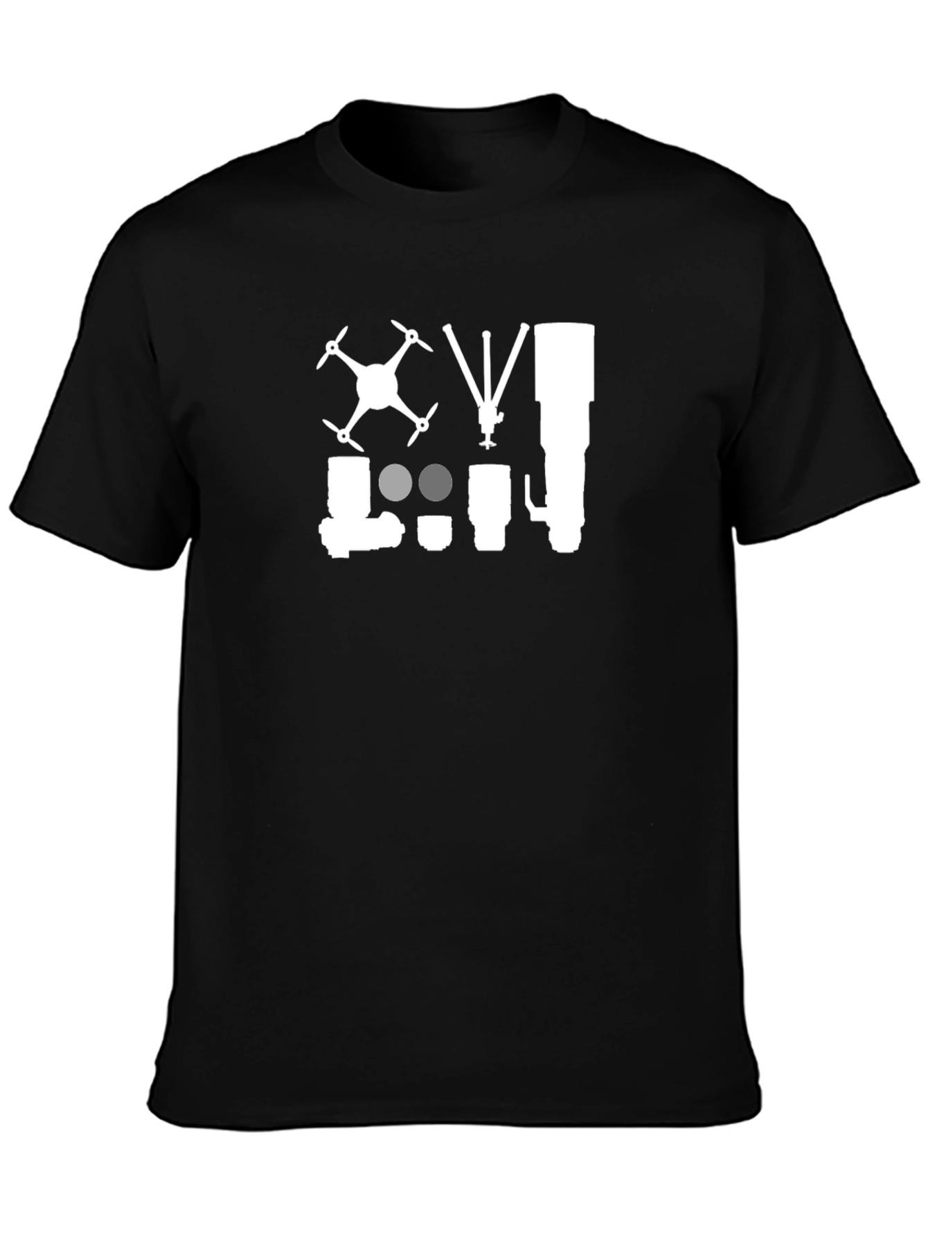 Photography Equipment Black T-Shirt