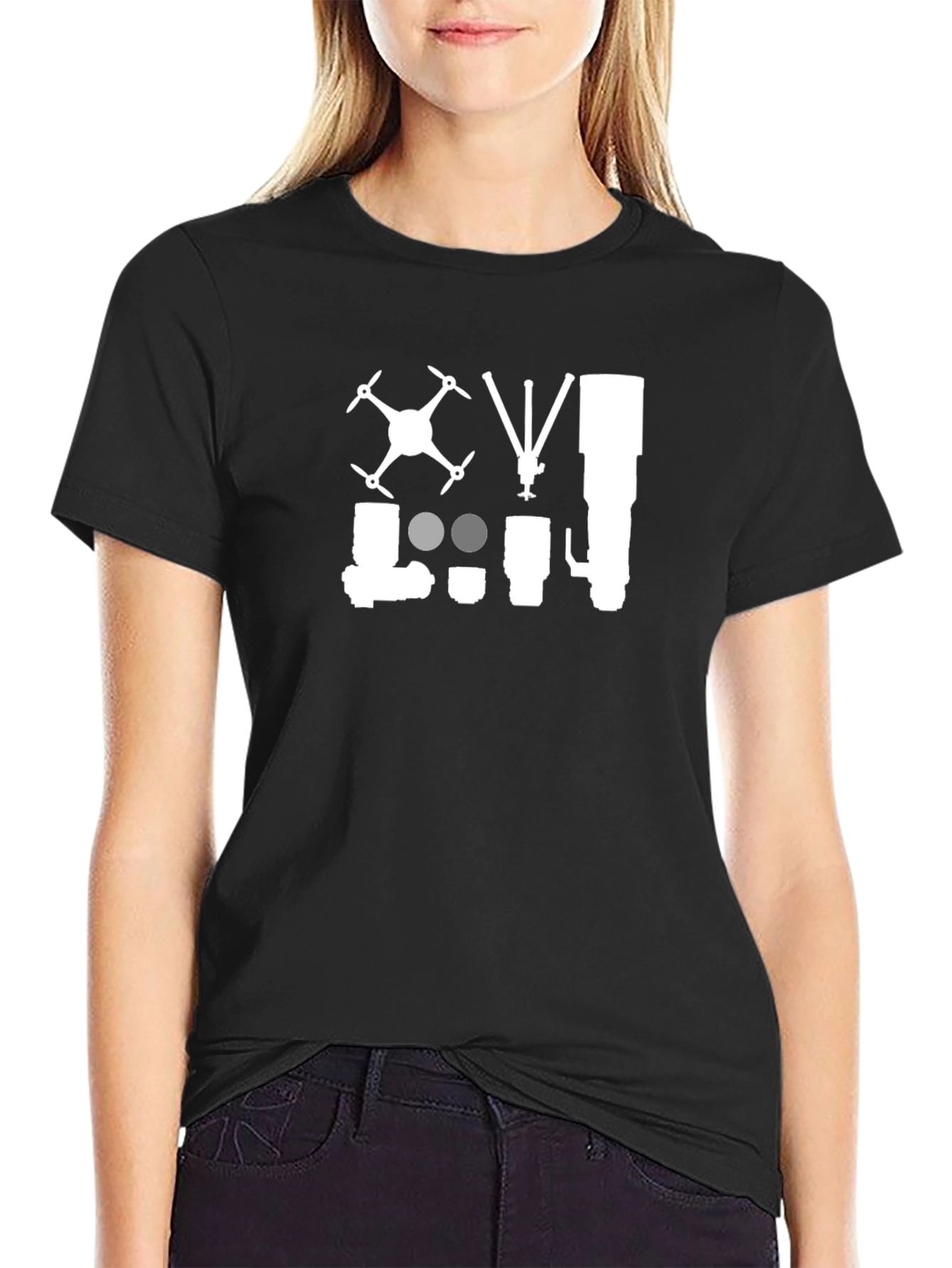 Photography Equipment Black T-Shirt