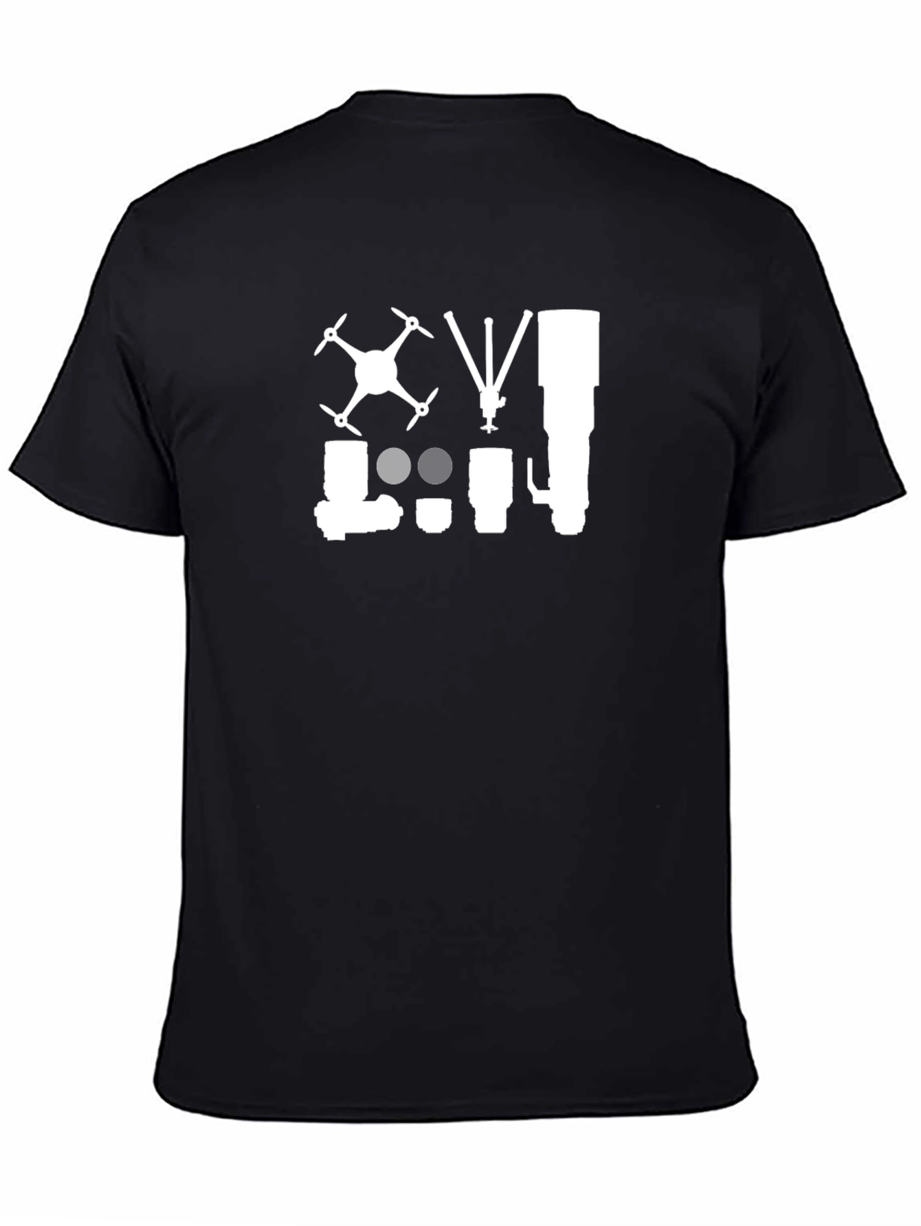 Photography Equipment Black T-Shirt
