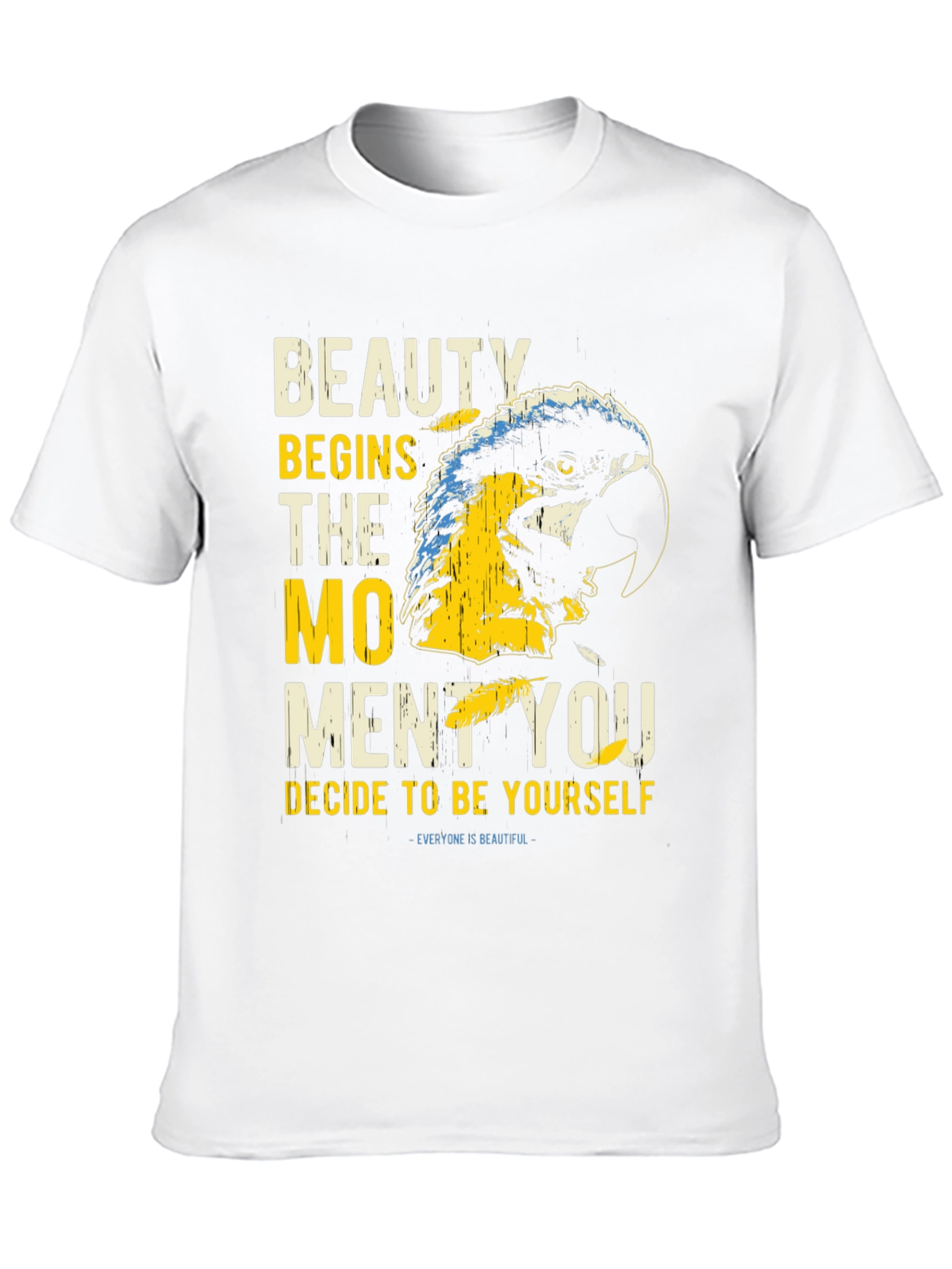 Beauty Parrot Graphic Tee - Be Yourself T-Shirt