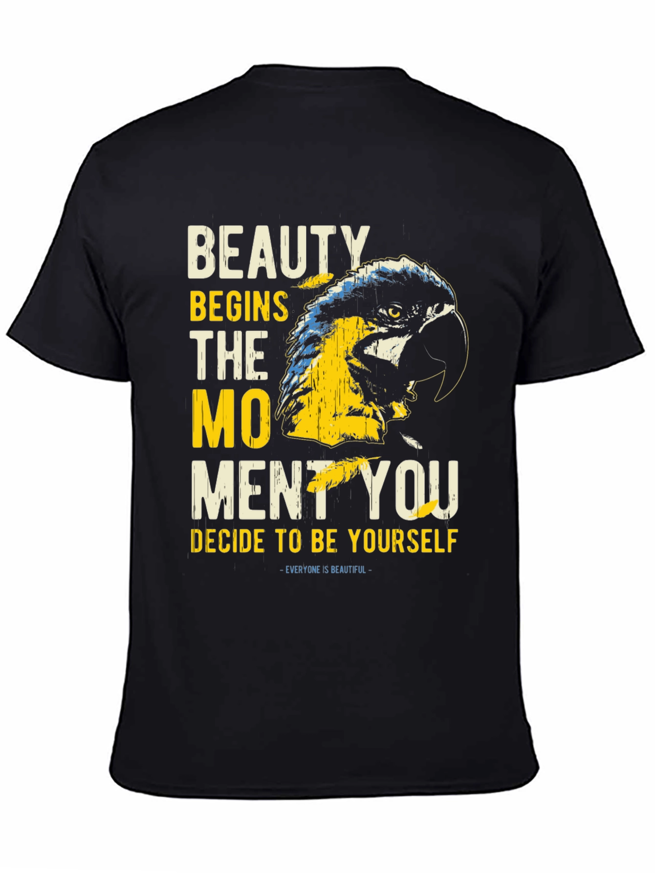 Beauty Parrot Graphic Tee - Be Yourself T-Shirt