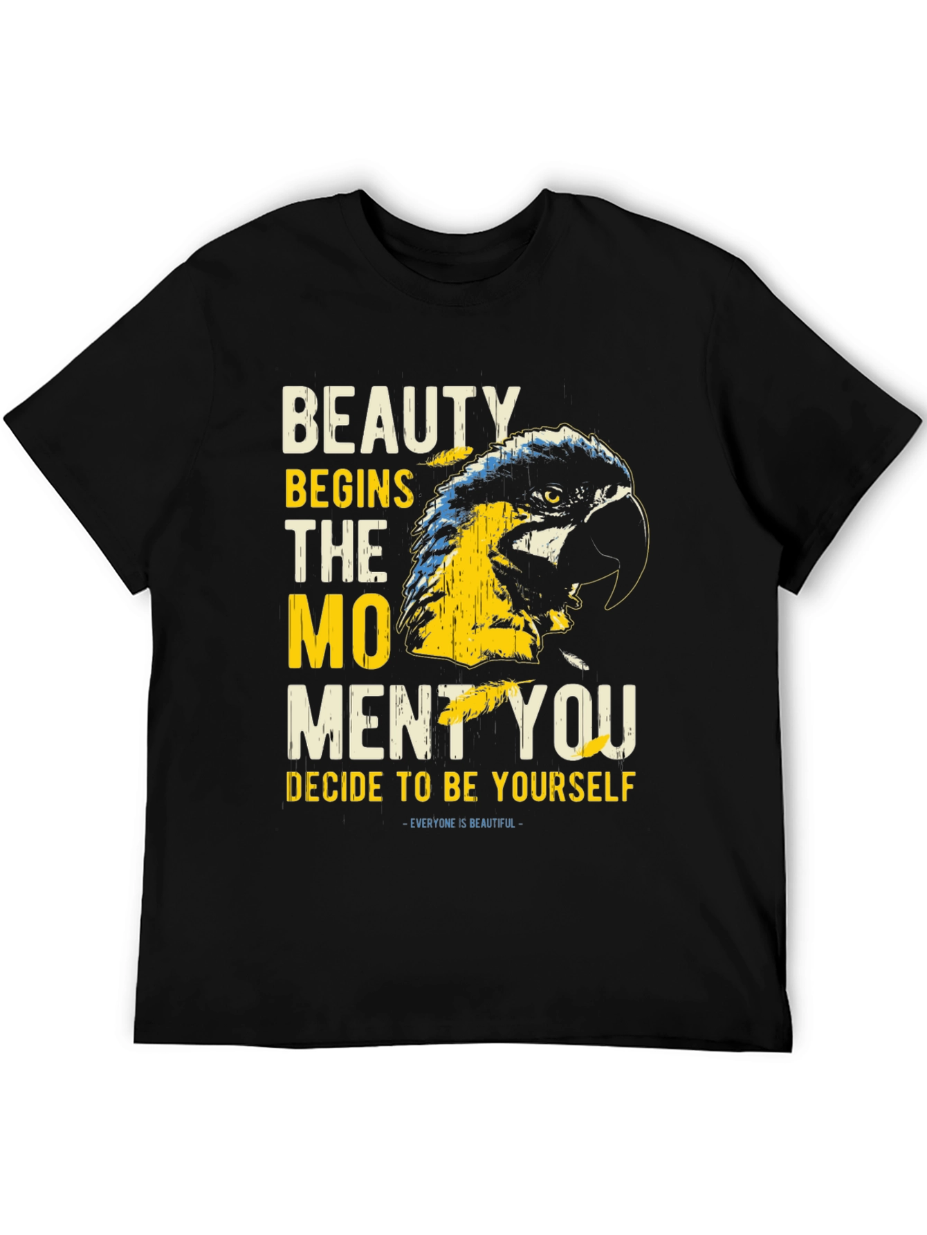 Beauty Parrot Graphic Tee - Be Yourself T-Shirt