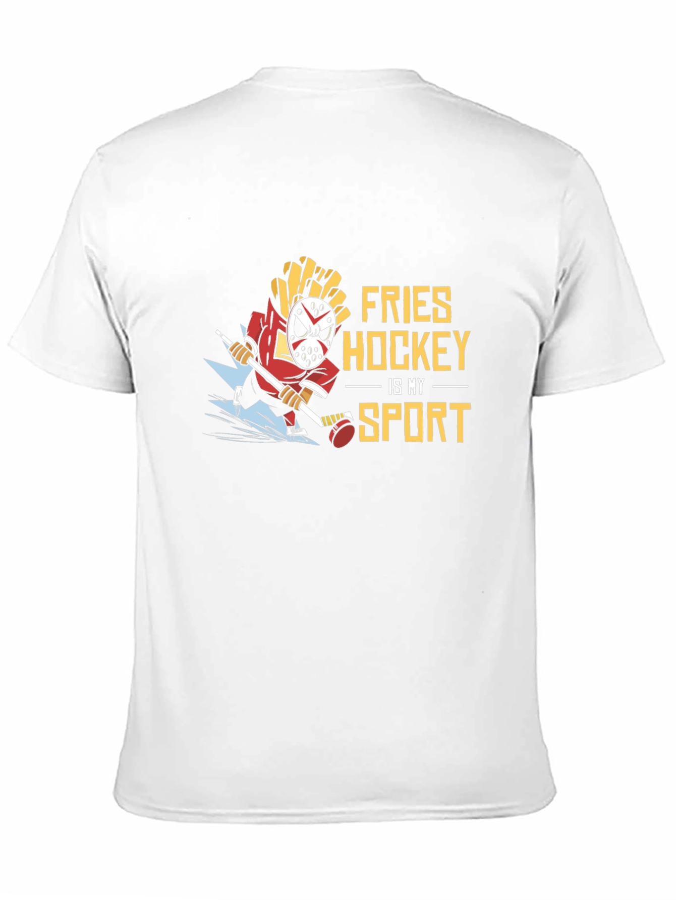 Fries Hockey Is My Sport Black T-Shirt