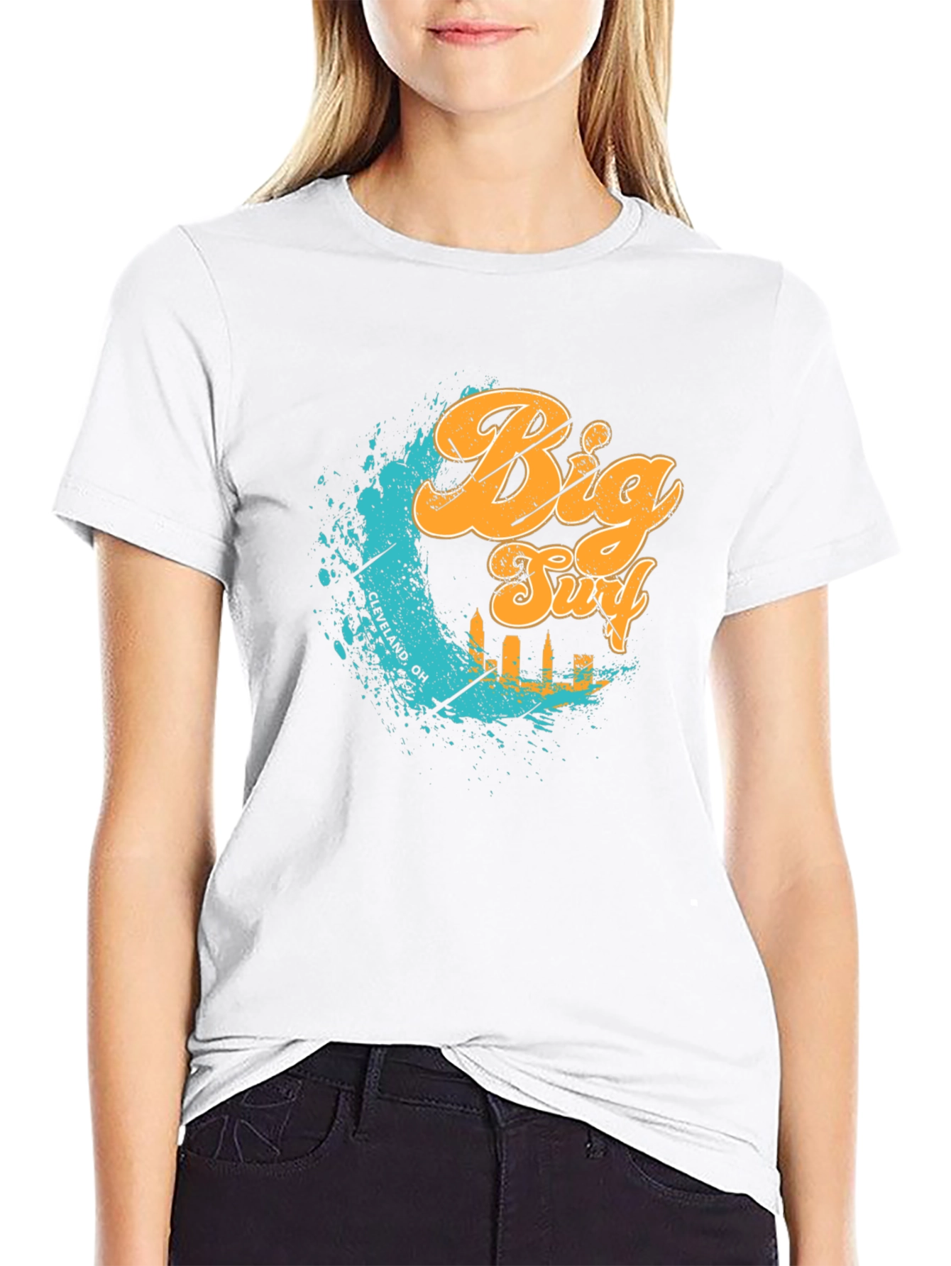 Big Surf Cleveland OH T-Shirt - Black Graphic Tee