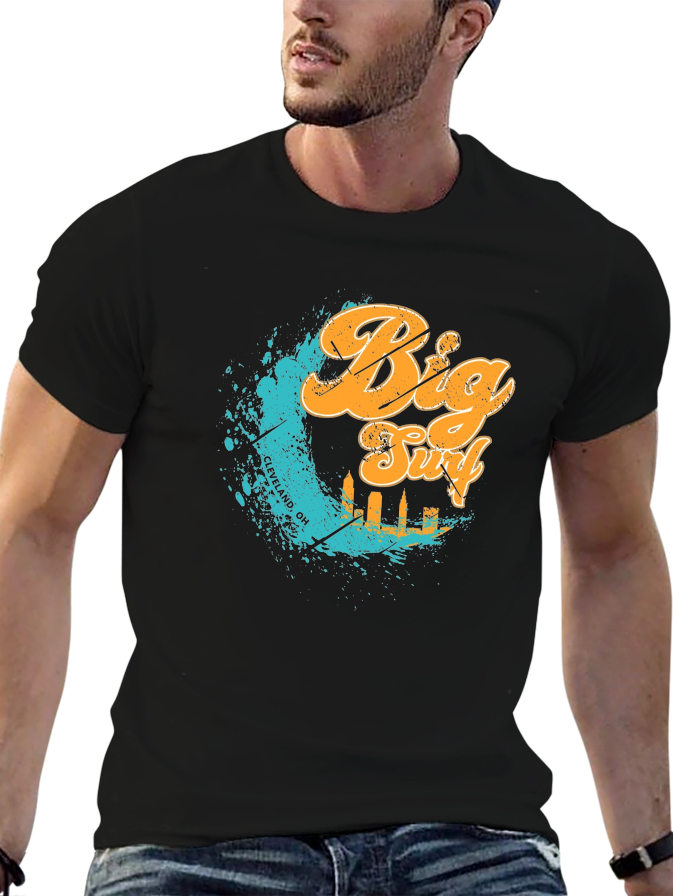 Big Surf Cleveland OH T-Shirt - Black Graphic Tee
