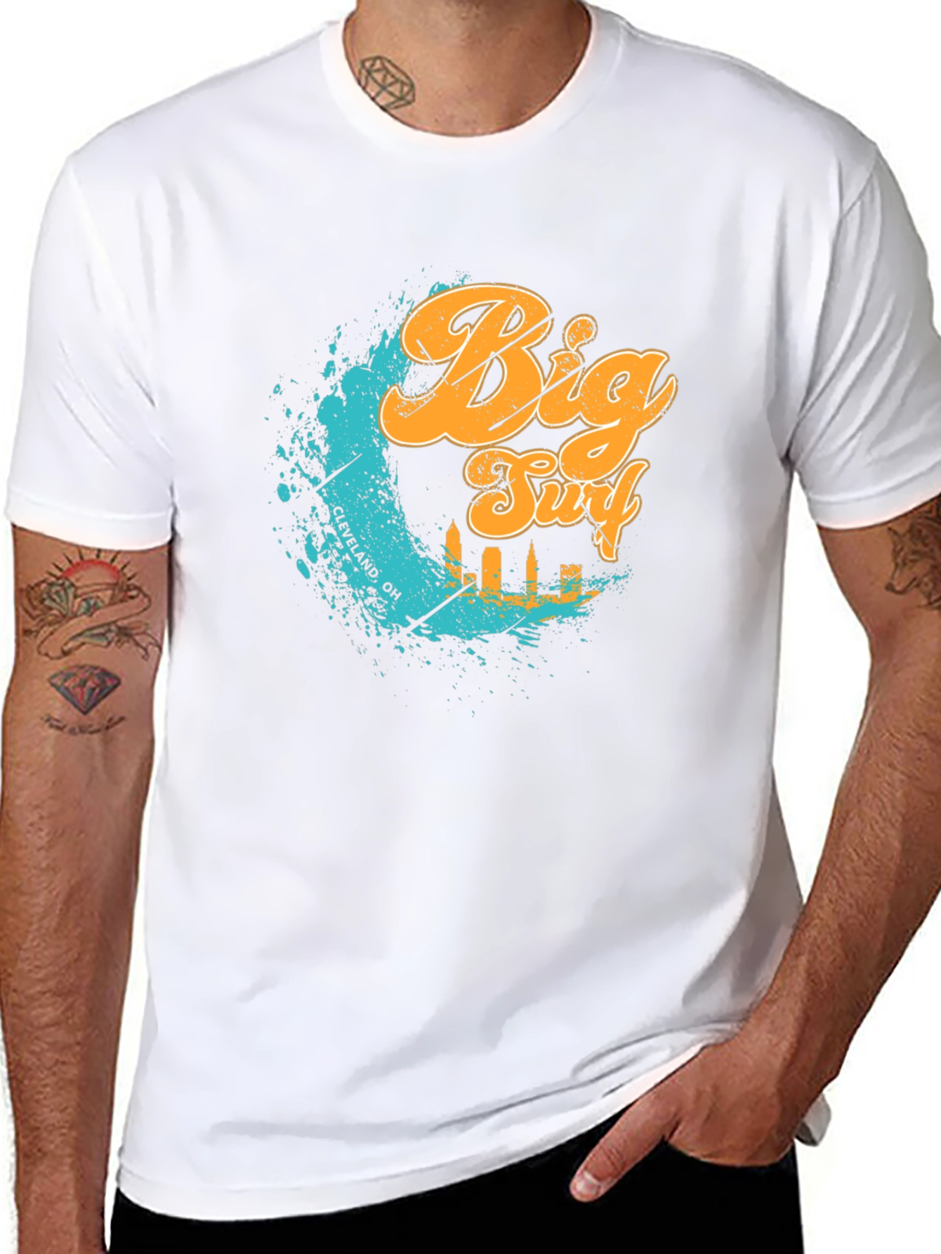Big Surf Cleveland OH T-Shirt - Black Graphic Tee