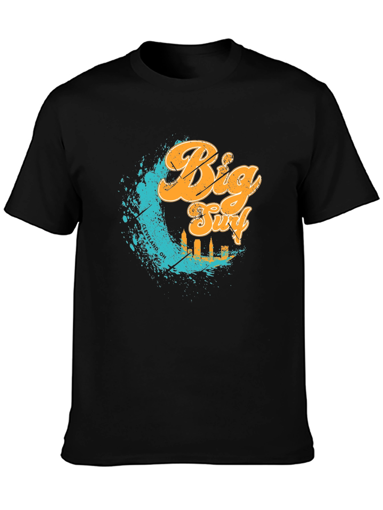 Big Surf Cleveland OH T-Shirt - Black Graphic Tee