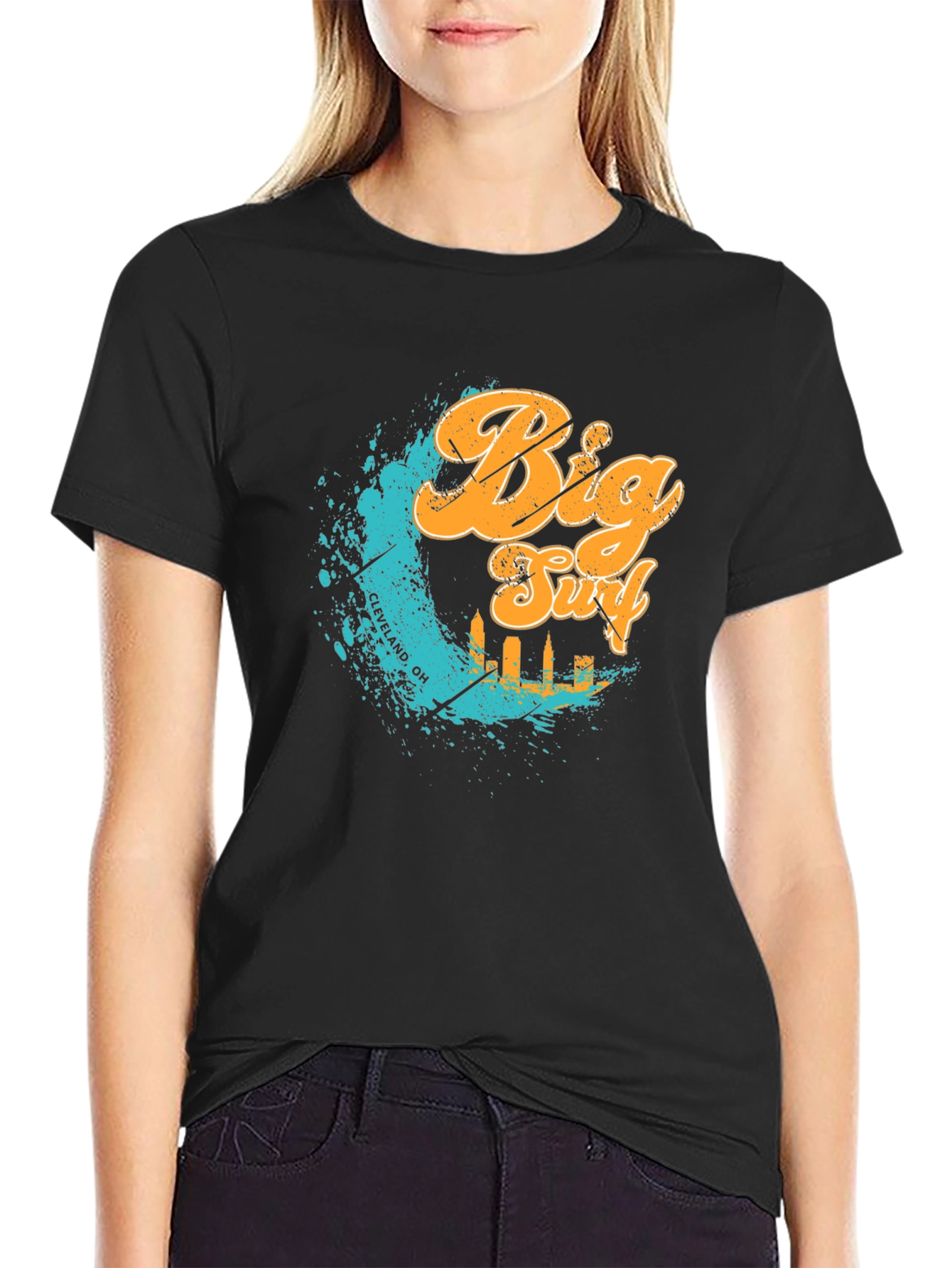 Big Surf Cleveland OH T-Shirt - Black Graphic Tee
