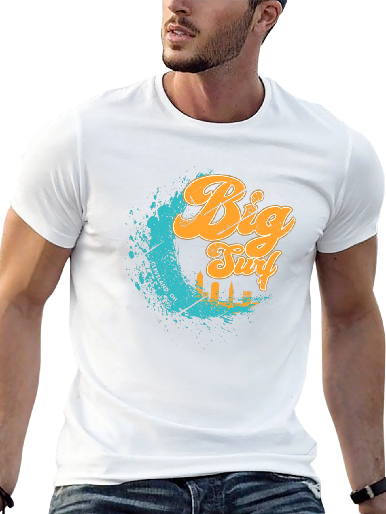 Big Surf Cleveland OH T-Shirt - Black Graphic Tee