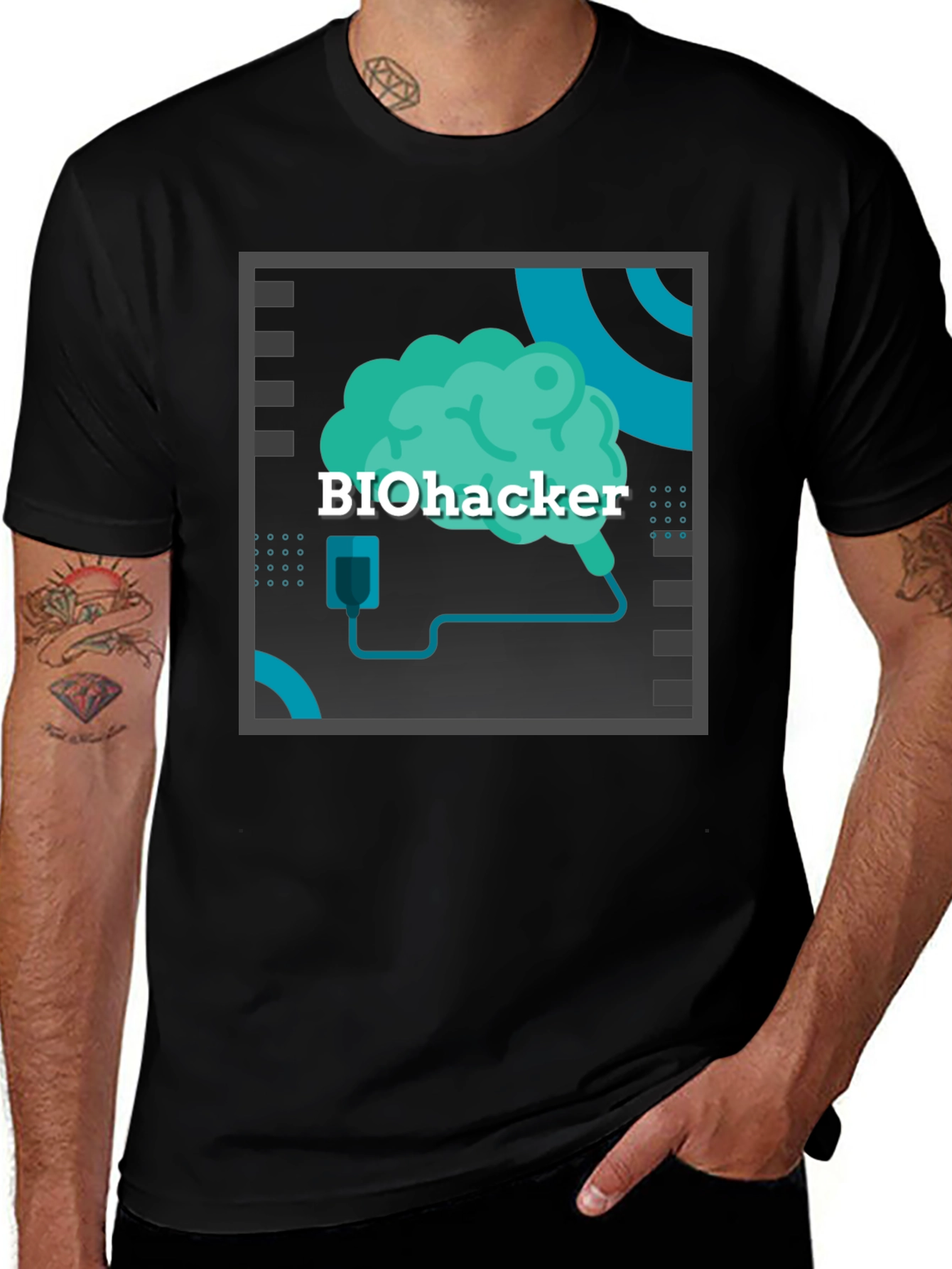 Biohacker Brain T-Shirt - Tech Inspired Apparel