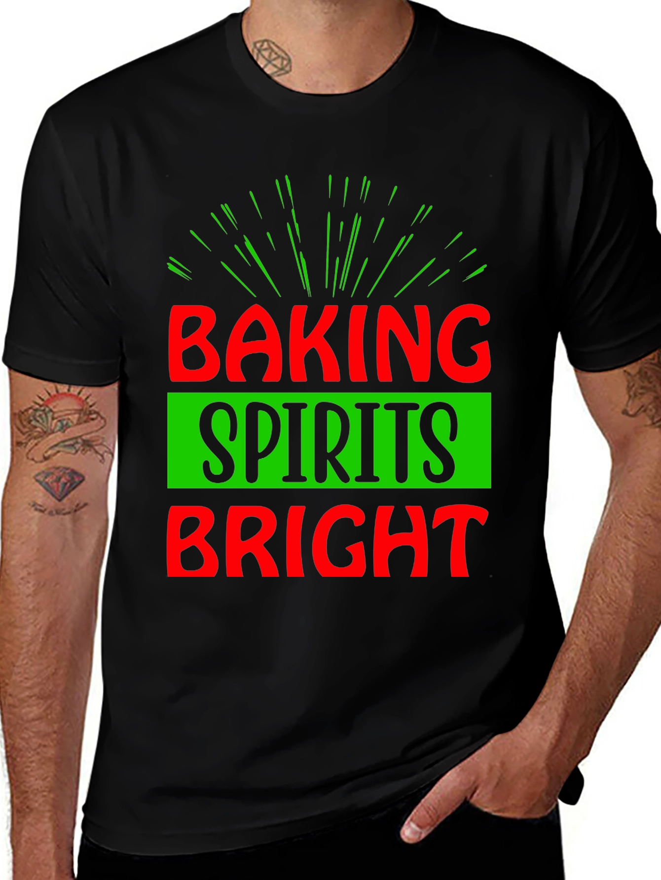 Baking Spirits Bright Holiday Tee