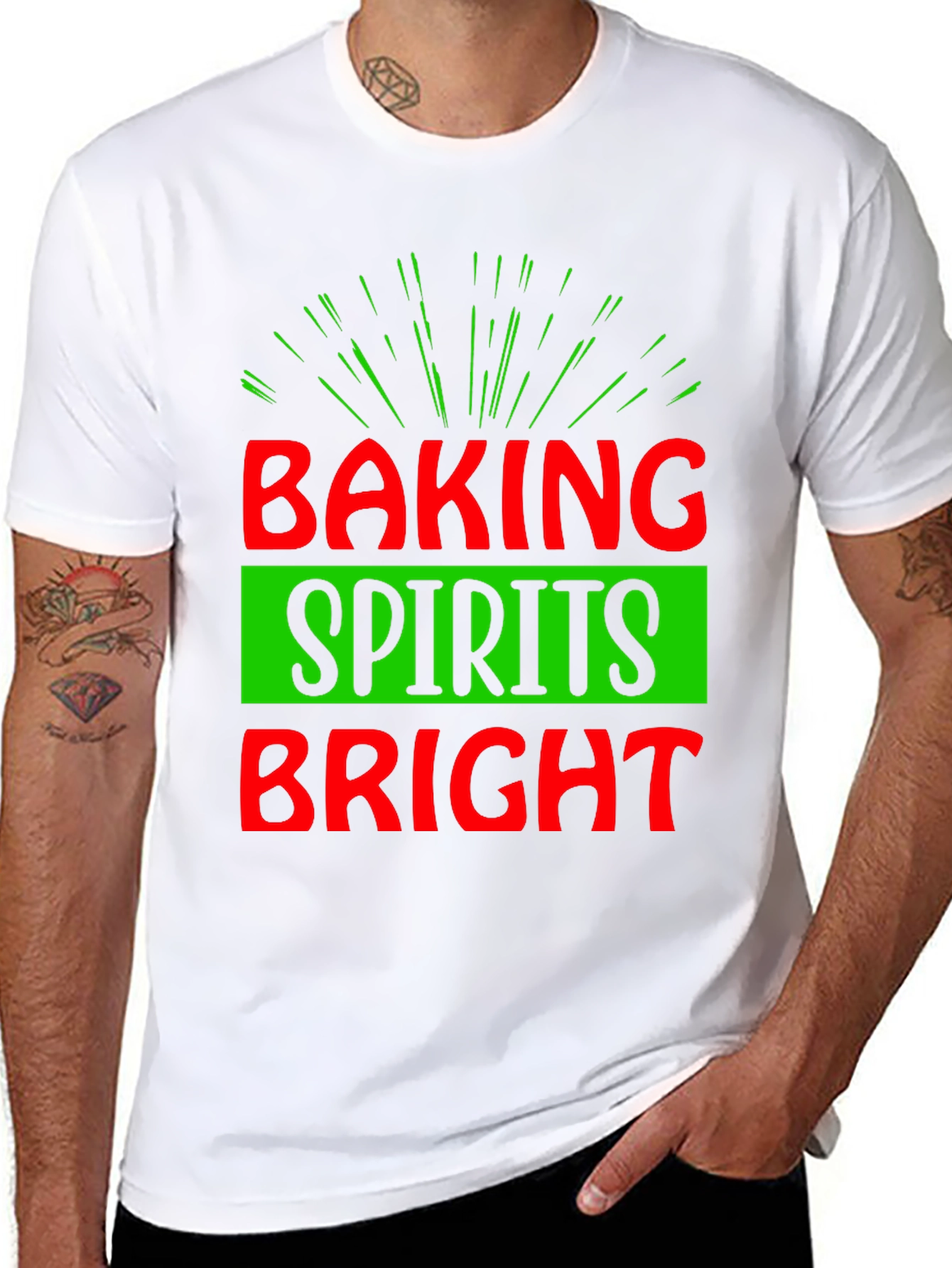 Baking Spirits Bright Holiday Tee