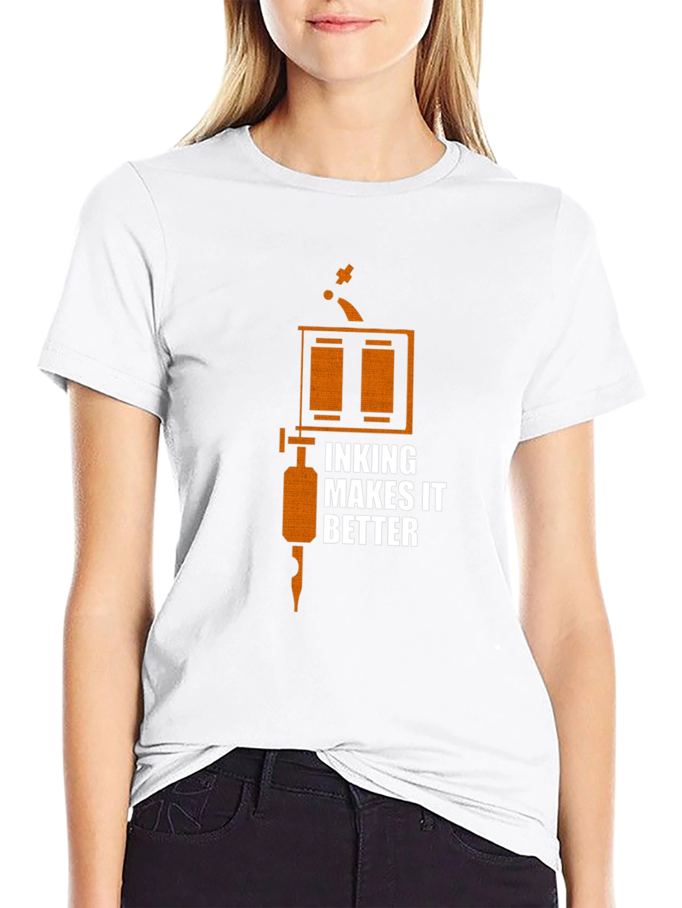 Inking Makes It Better Black Graphic Tee