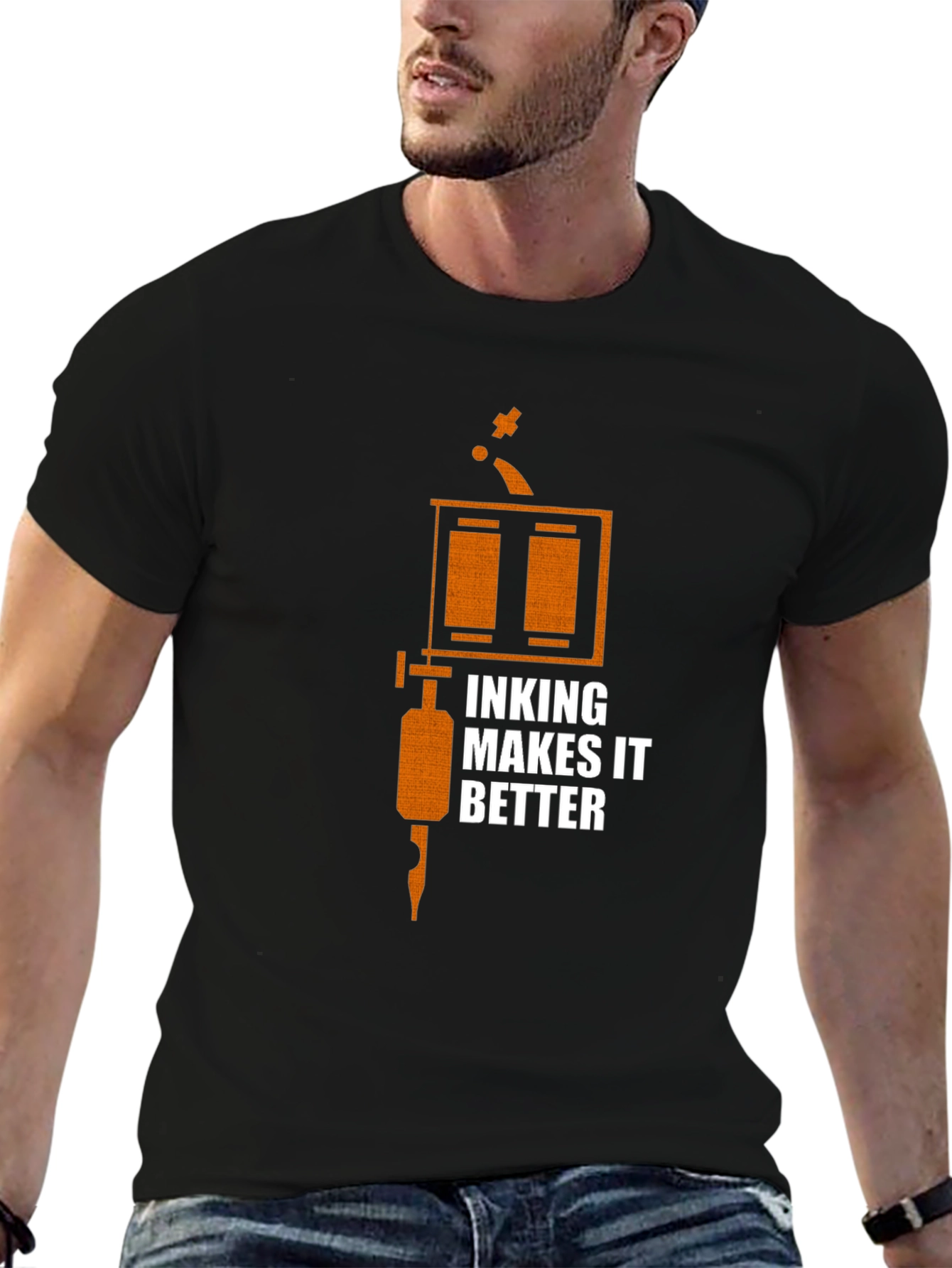 Inking Makes It Better Black Graphic Tee