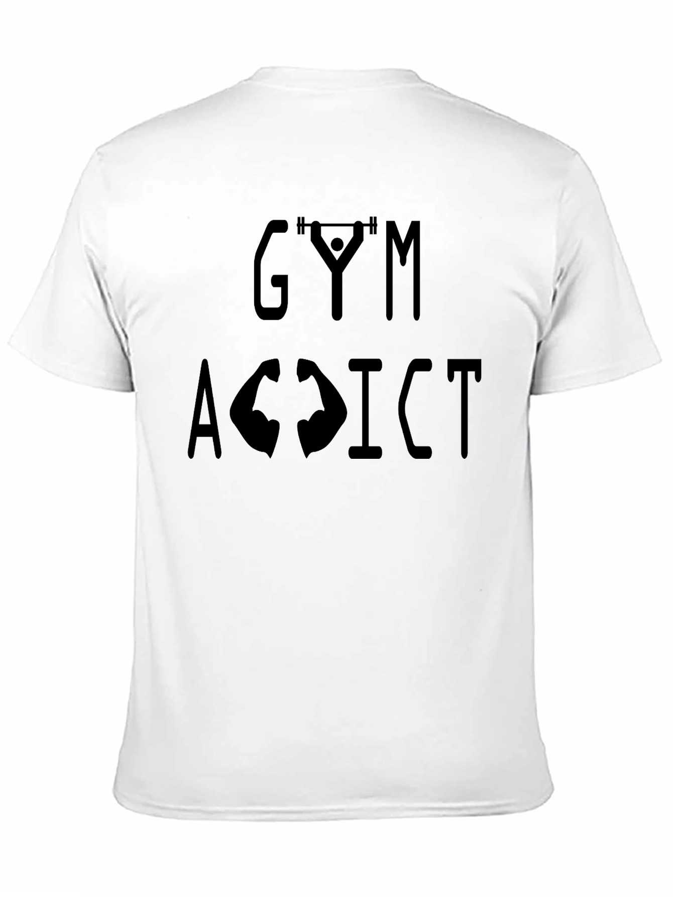 Gym Addict Graphic Tee - Black