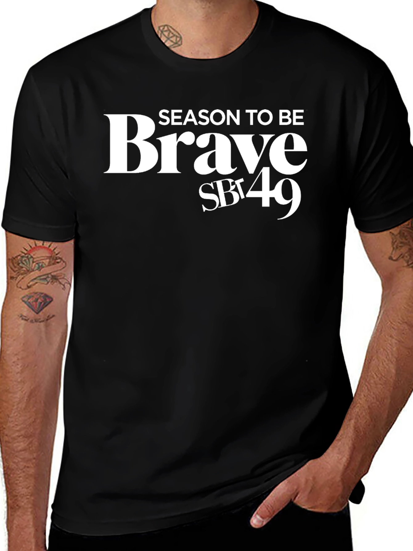 Brave SB 49 Black Graphic Tee