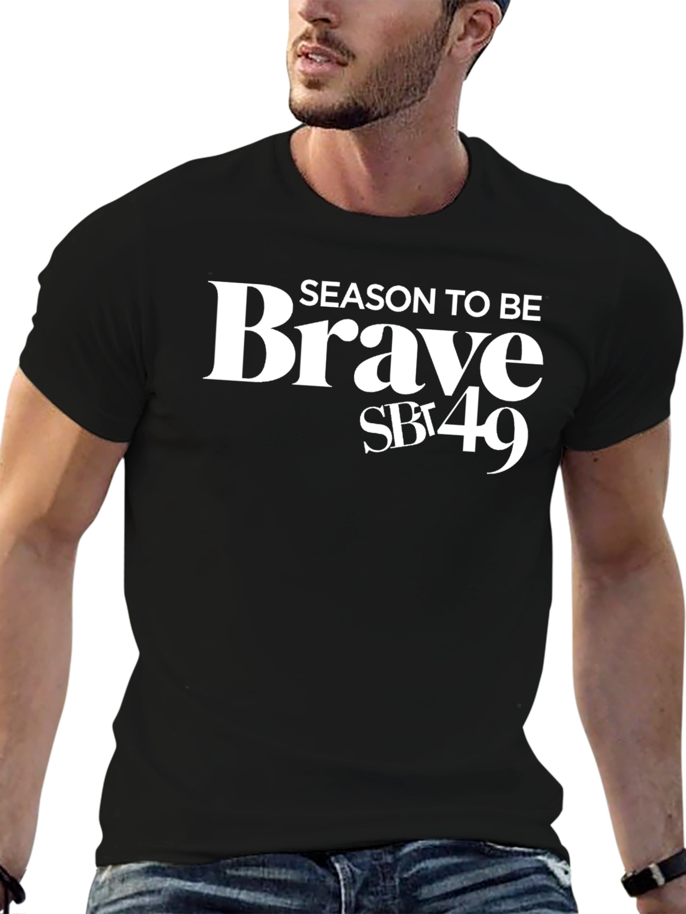 Brave SB 49 Black Graphic Tee