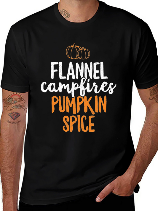 Flannel Campfires Pumpkin Spice T-Shirt