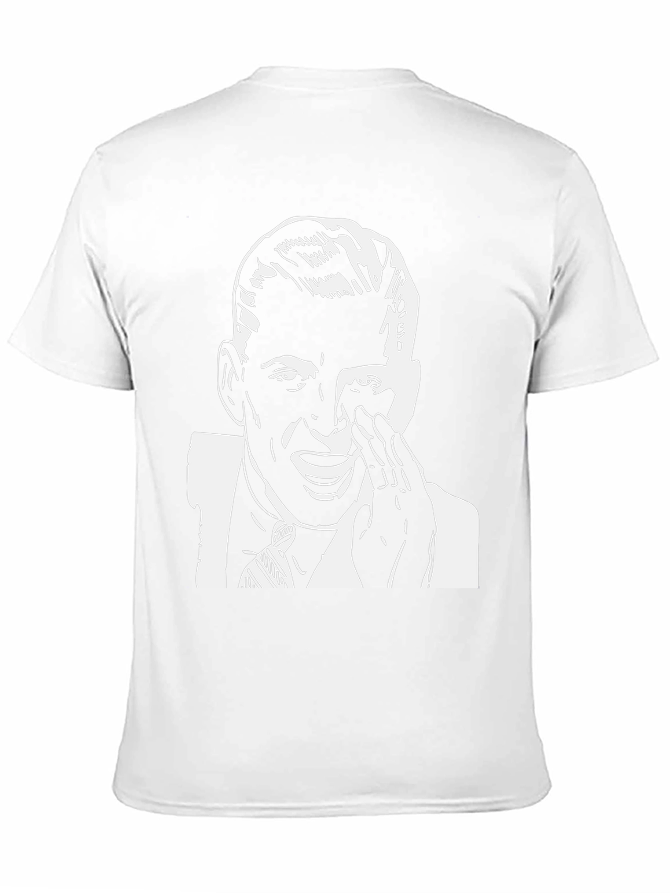 Retro Black T-Shirt with Crying Man Graphic